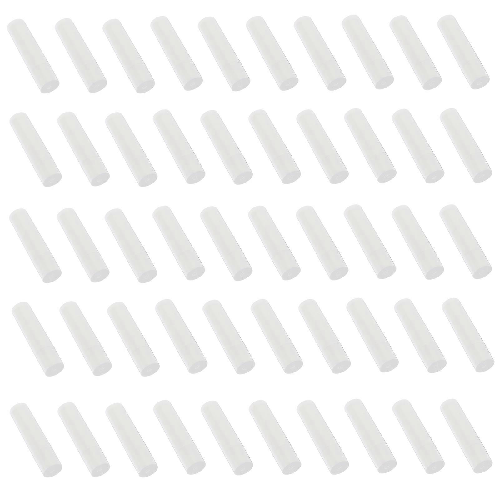 Self-Made Lipstick Containers 50Pcs White PP Humanized Column Design for Home
