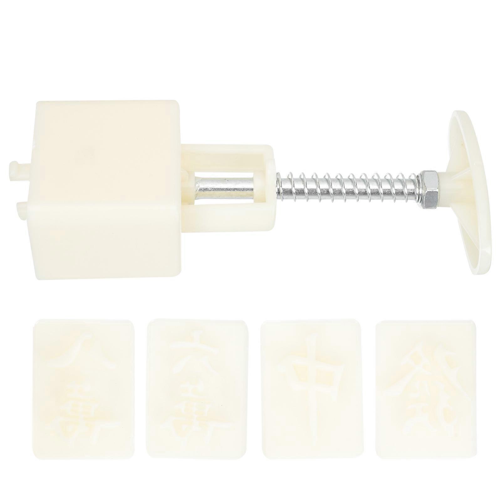 Moon Cake Mold Hand-Pressure Mold for Baking 5Sets Square Style