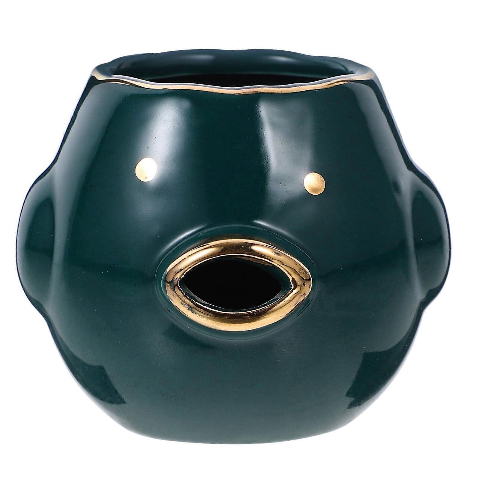 2Pcs Green Egg White Separator Ceramic Kitchen Egg Separator