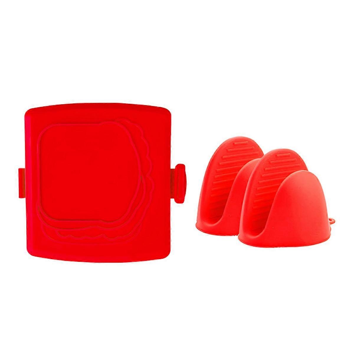 Microwave Toastie Sandwich Maker Fast Cheese Red