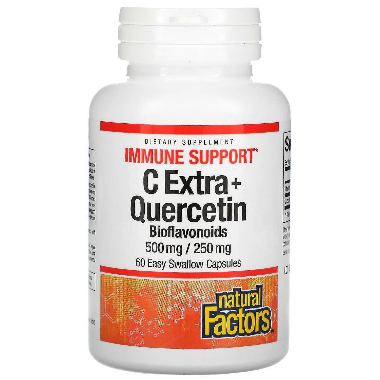 Natural Factors, C Extra + Quercetin, 60 Easy Swallow Capsules