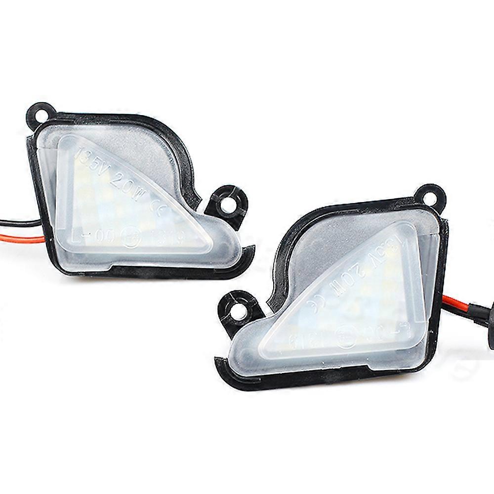 Compatible PMFC LED Under Side Mirror Light Lamp Puddle Lamp 2 pieces 6000K White for skoda Octavia Mk3 5E 2012-2017 Superb 2 Octavia 3