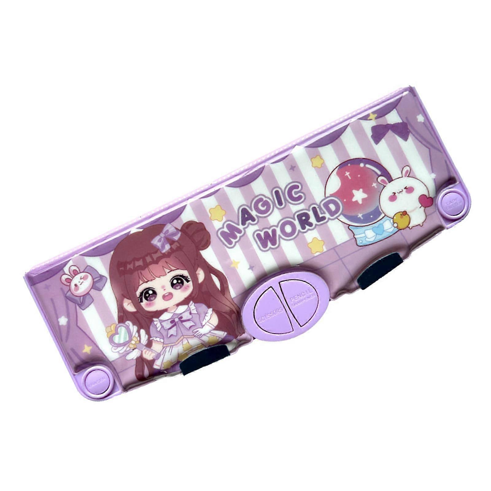 Multifunctional Pencil Case With Sharpener Ruler Eraser Finger Tape Scissors Nini House For Students School Supplies