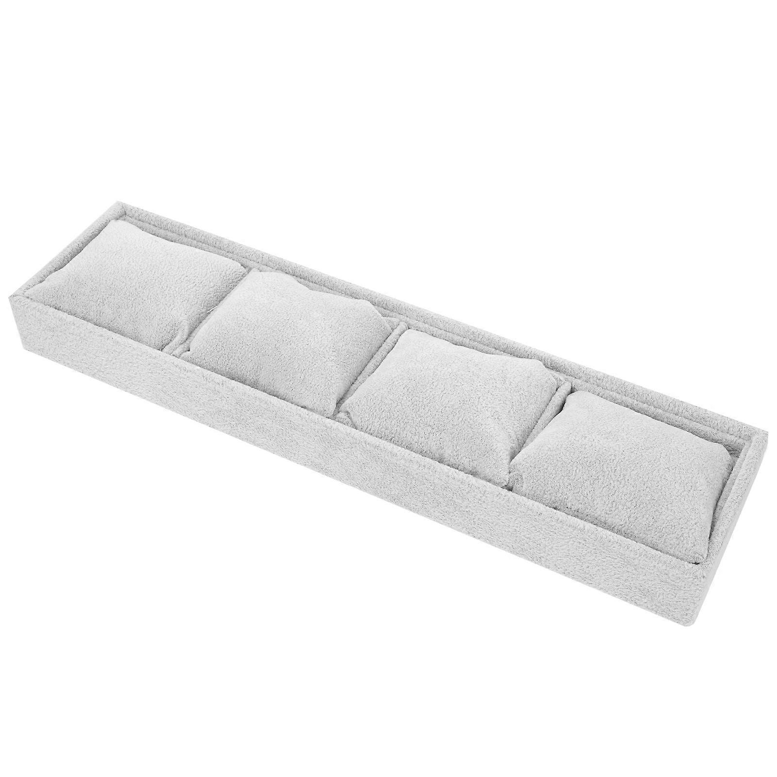 Watch Holder Rack Bracelet Display Stand Rectangular Grey Home Use 1Pack