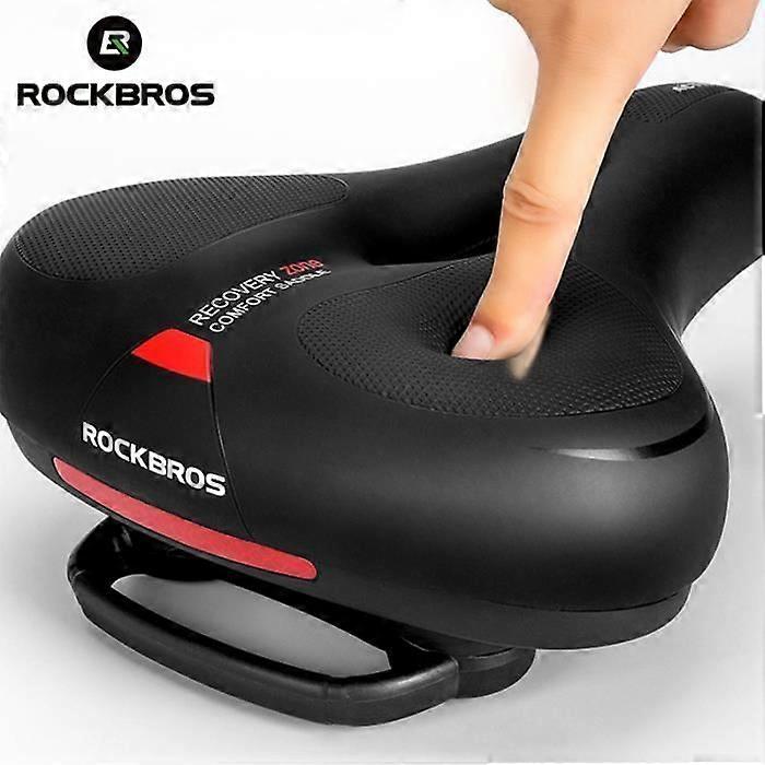 Ergonomic Gel Bike Saddle with Dual Spring Shock Absorber, Universal Breathable Comfortable Memory Foam Bicycle Seat