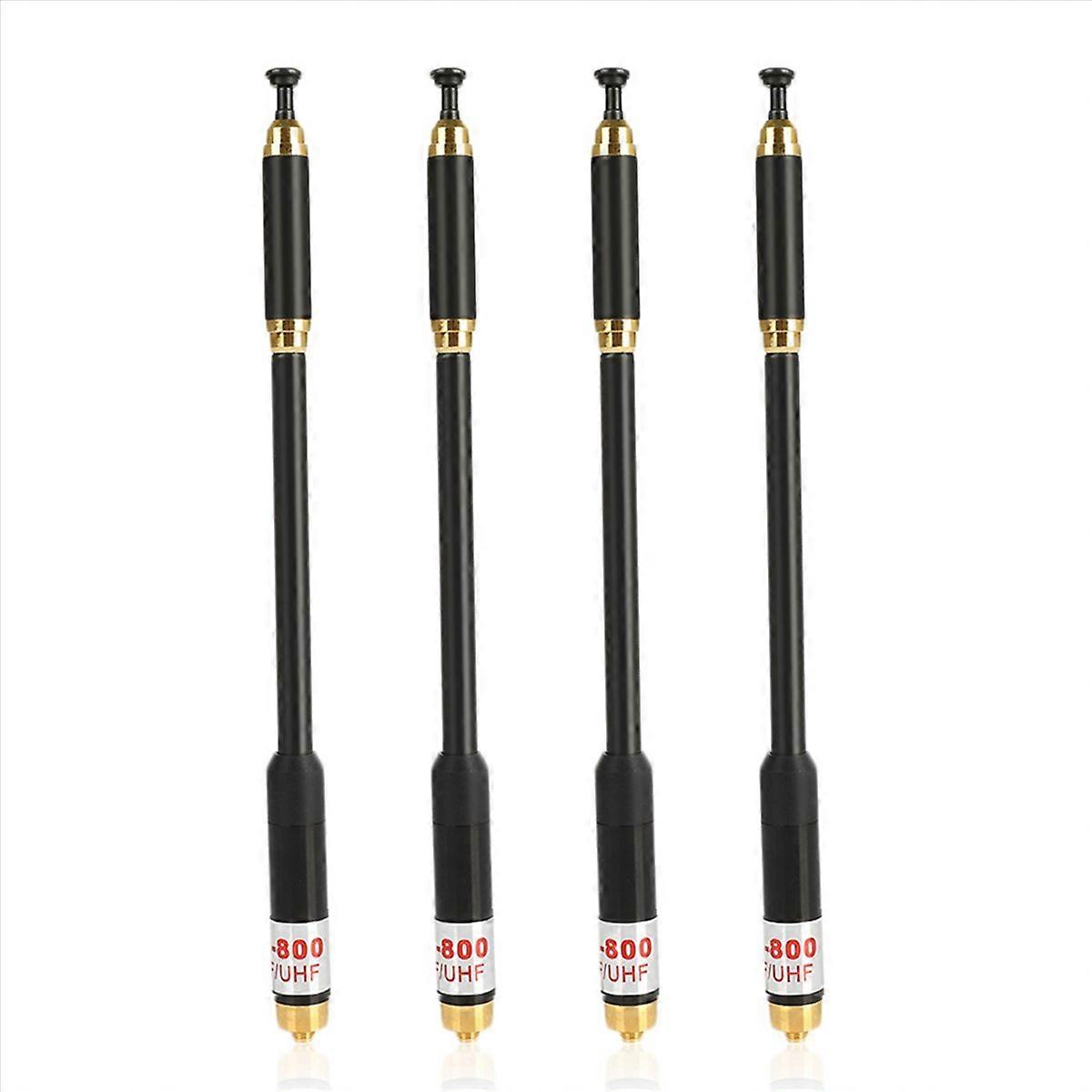 4X AL-800 144/430MHz SMA-F High Gain Telescopic Antenna for PRYME HYT
