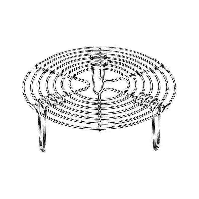 背の高いスチームラックスタンド 頑丈なステンレススチール製多機能バスケット圧力鍋ラック