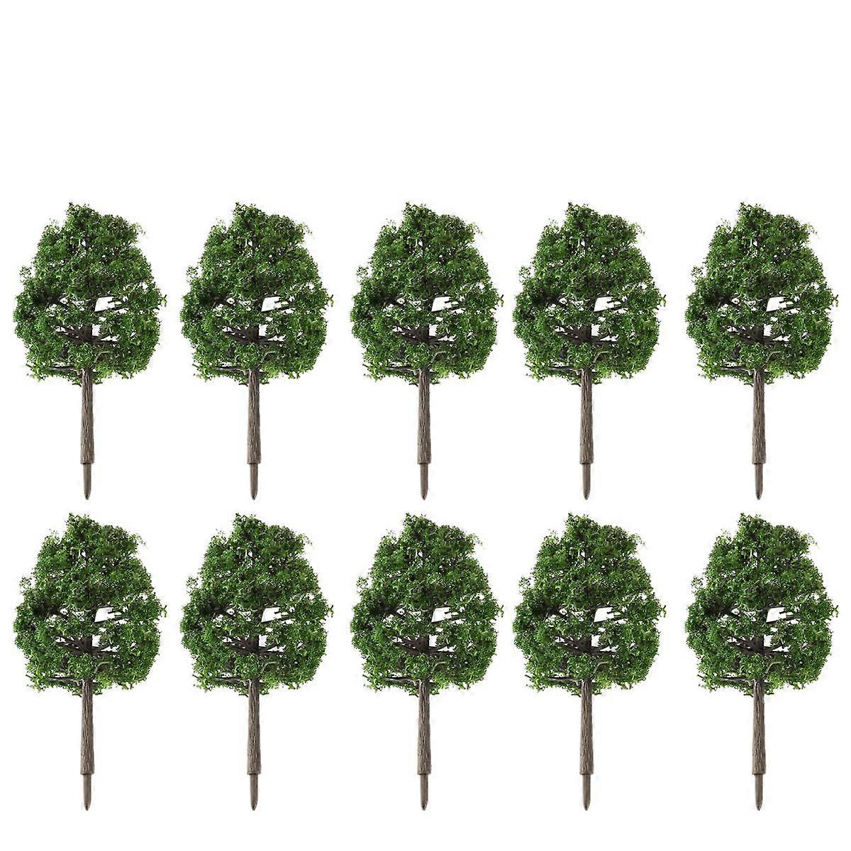 Winomo 20pcs 9cm Scenery Landscape Model Tree Simulation Tree (Dark Green)