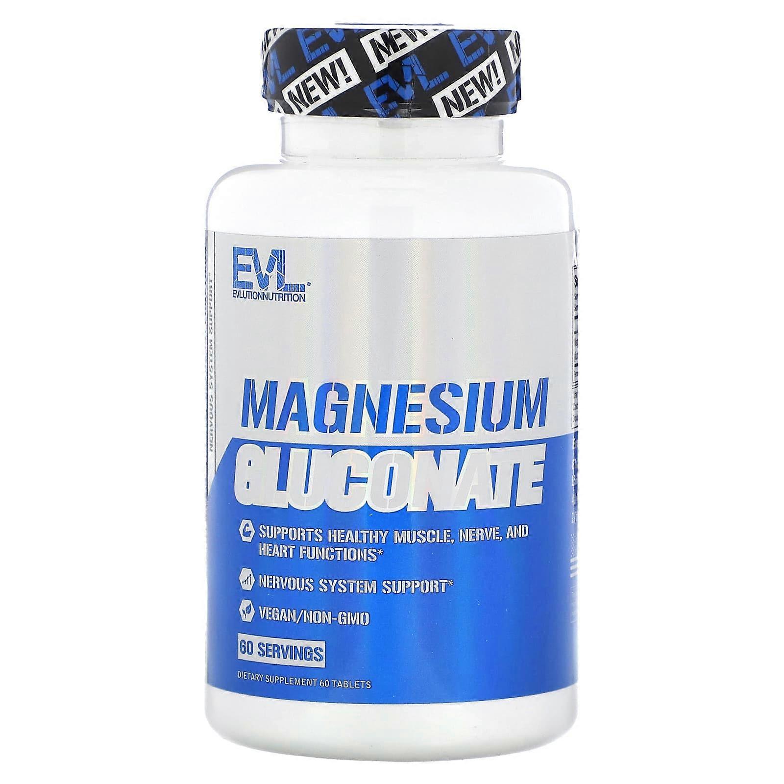 Magnesium Gluconate, 60 Tablets