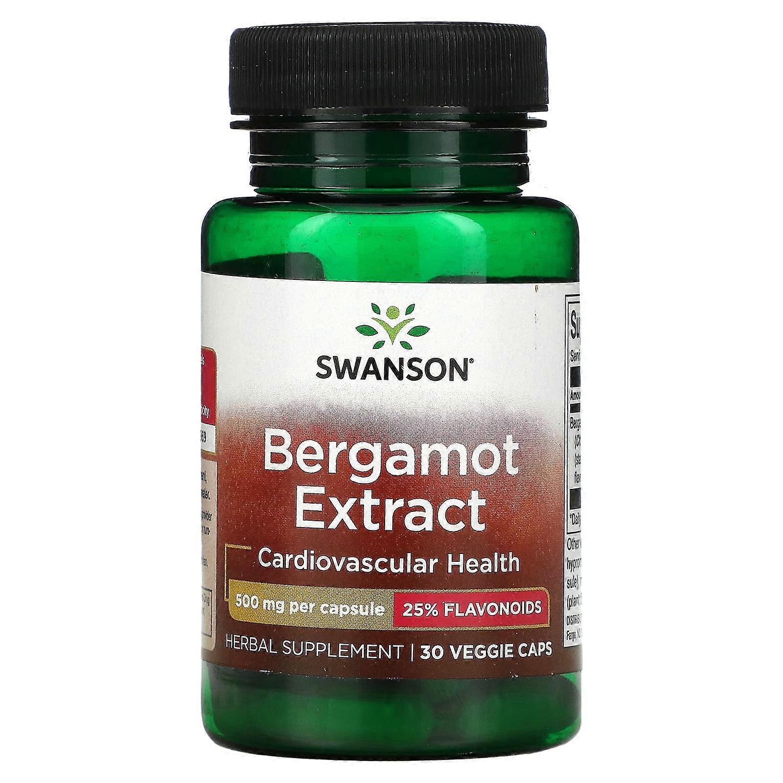 Bergamot Extract, 500 mg, 30 Veggie Caps