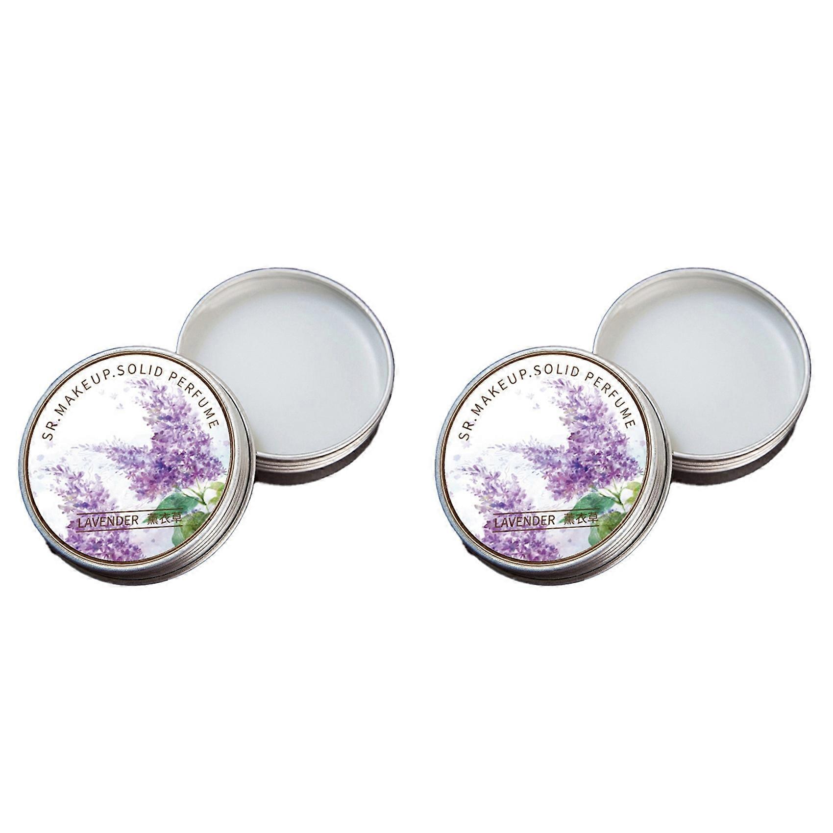 10 Pcs Women Solid Perfume Portable Solid Balm Long-Lasting Fragrances Elegant Female Solid Perfumes(Lavender)