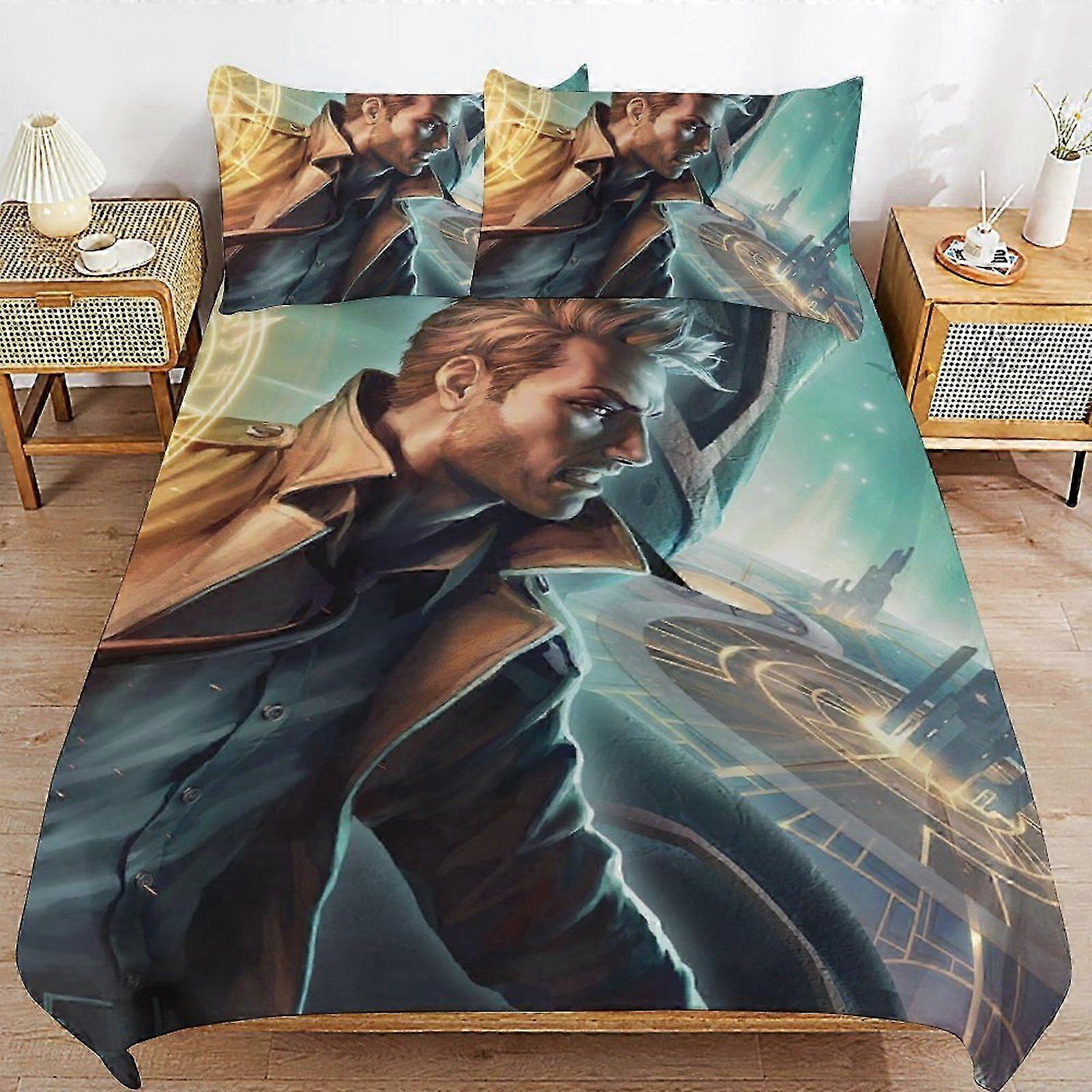 Parure de lit Justice League a88, finition épurée, texture douce, composition durable, fermeture éclair sur le côté, utilisation nocturne b88