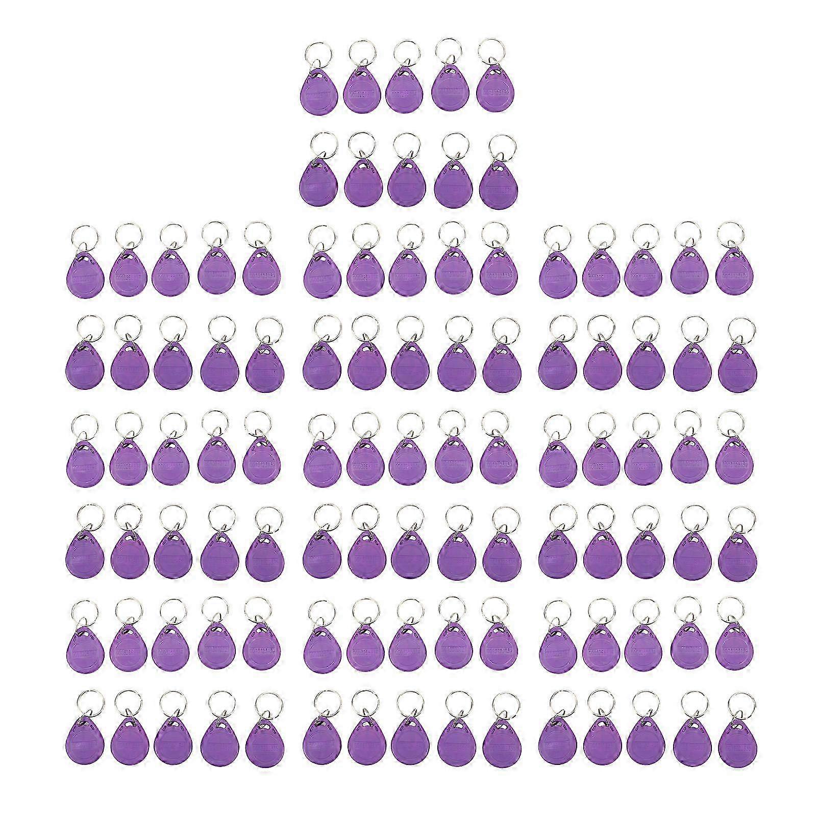 100PCS Door Lock Key Fobs 125KHz Read Only Smart Contactless Proximity ID Card Access Control Tag