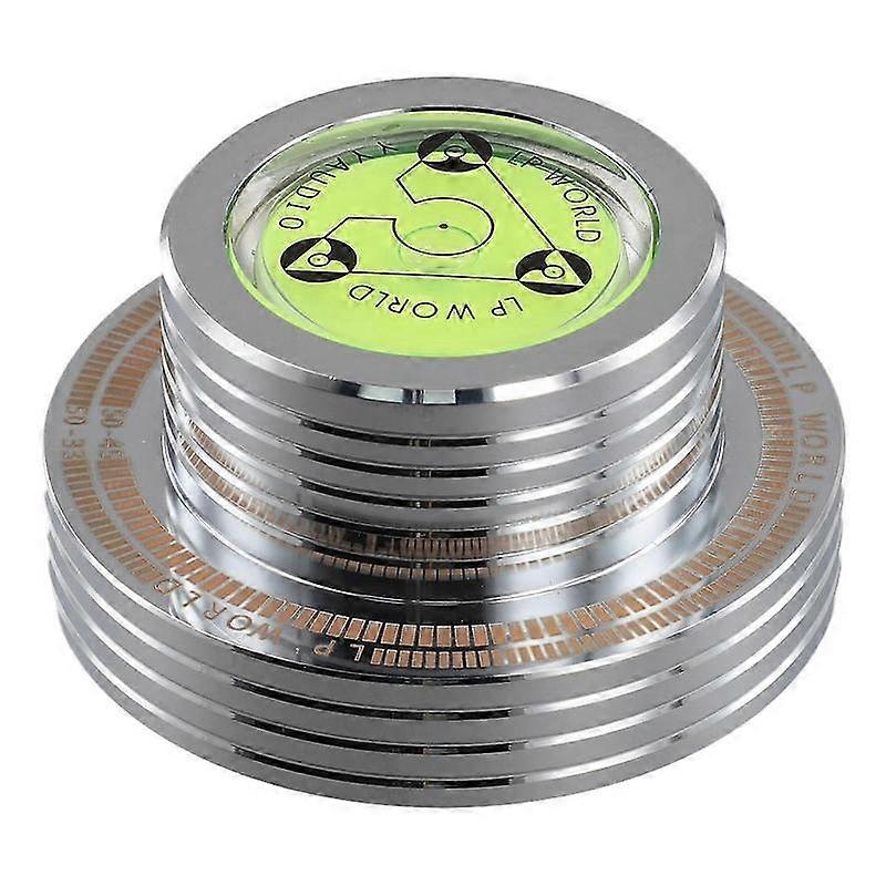 50Hz LP Vinyl Record Player Turntable Stabilizer Level Weight Clamp with Level Speed Measurement for Music Player