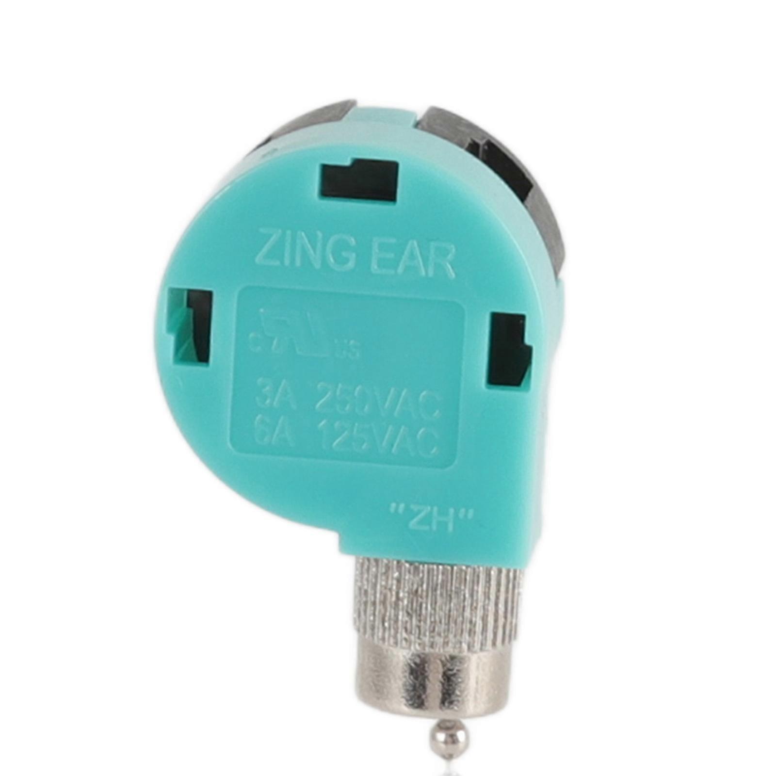 Pull Chain Switch Chrome 3x Ceiling Light Pull Chain Switch 3 Speed 4 Wire Ceiling Fan Lamp Sw HOT