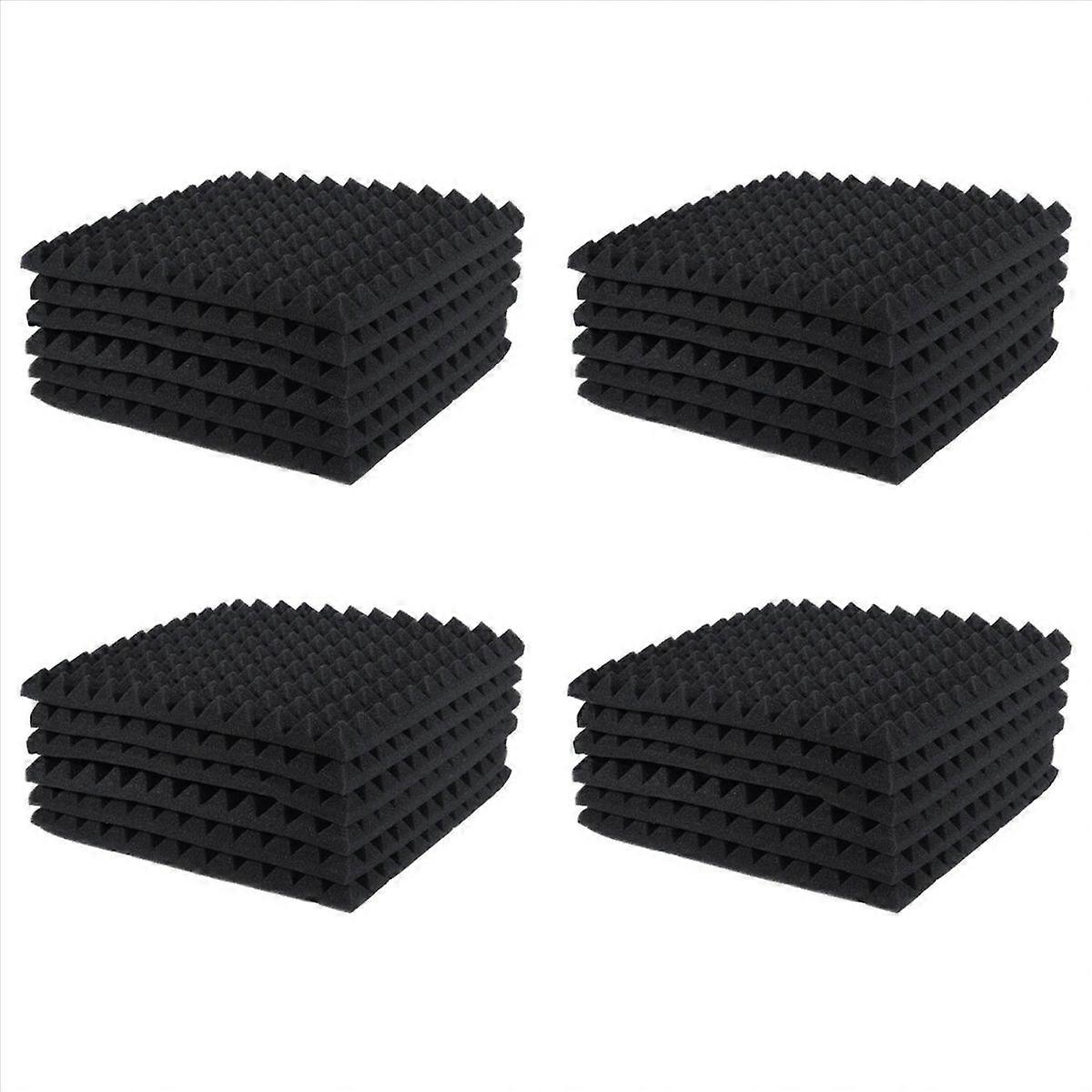 6 Pcs Acoustic Panels Foam Board Studio Sound-Absorbing Wedge Tiles