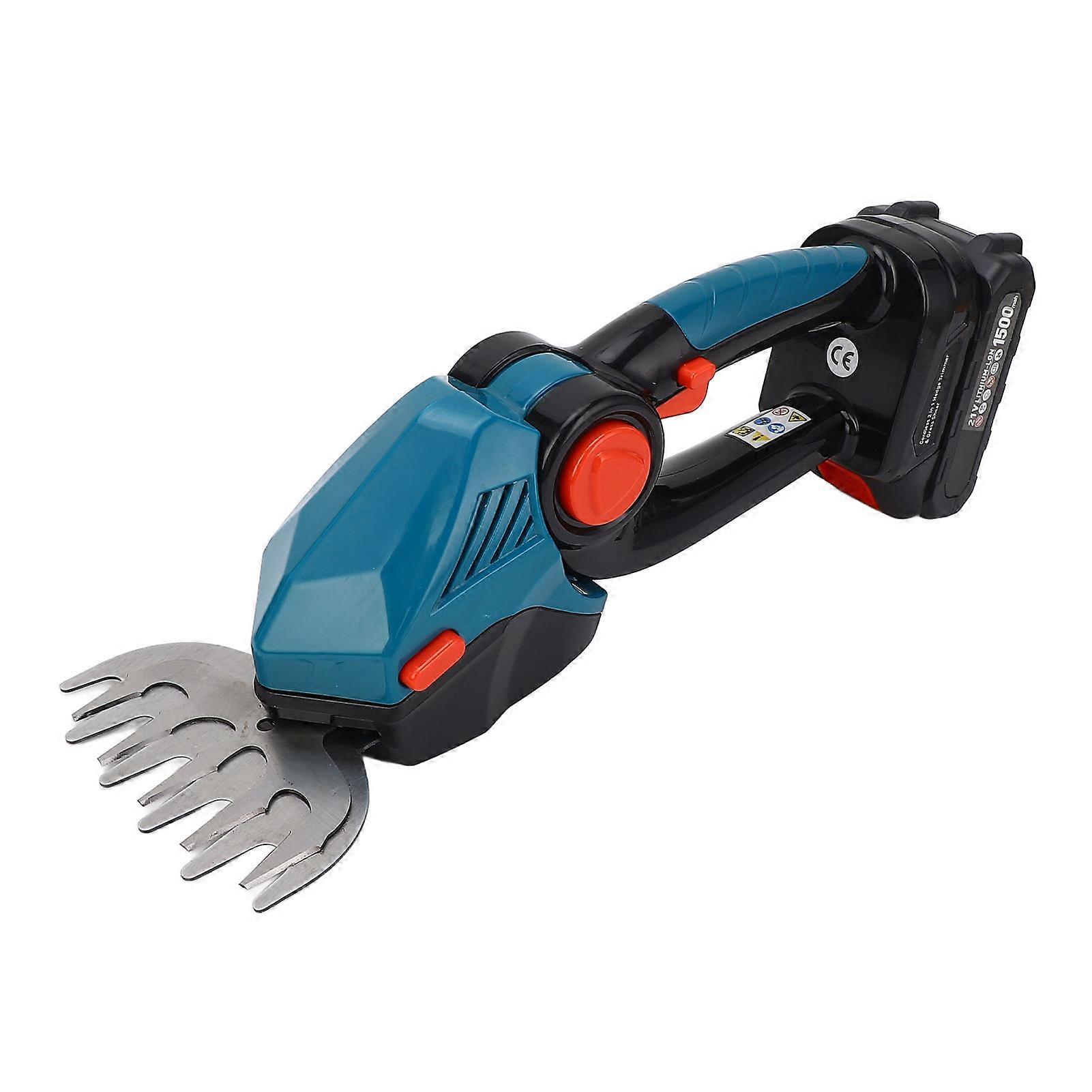 21V Cordless Hedge Trimmer Set 22000rpm Handheld Electric Shrub Trimmer Kit with 1.5Ah Battery US Plug 