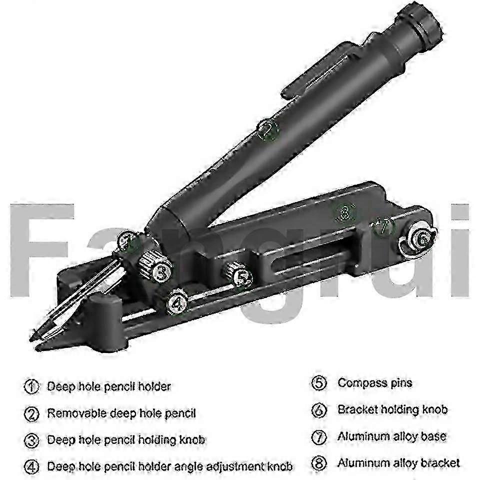 For woodworking measuring tool graffiti tool set with deephole pencil miao4