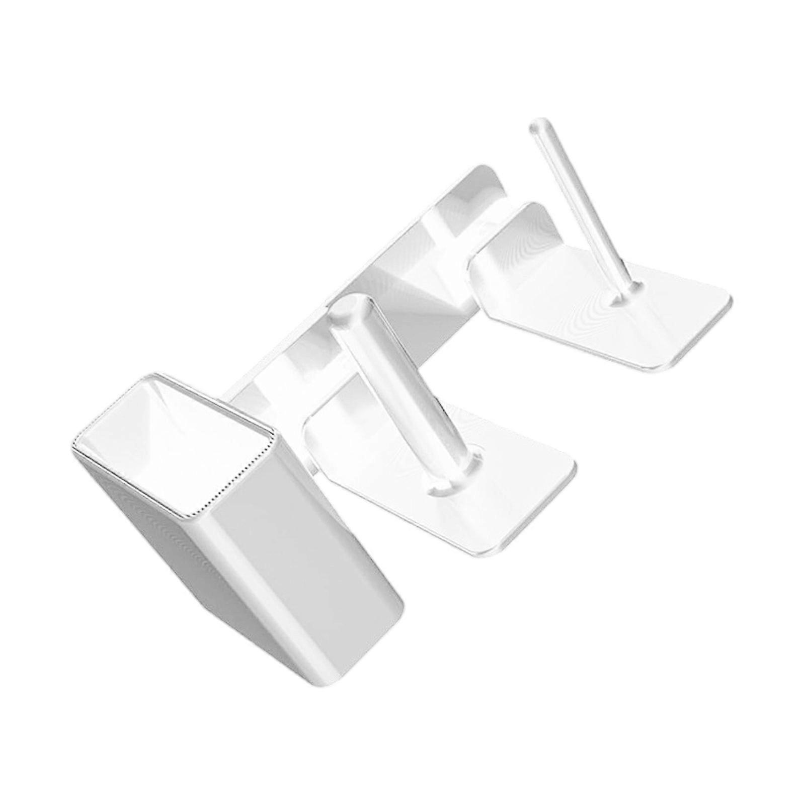 Practical Cup Straw Lid Dispenser with Side Mount Design Beverage Accessory Suitable for Various Table Thicknesses  White