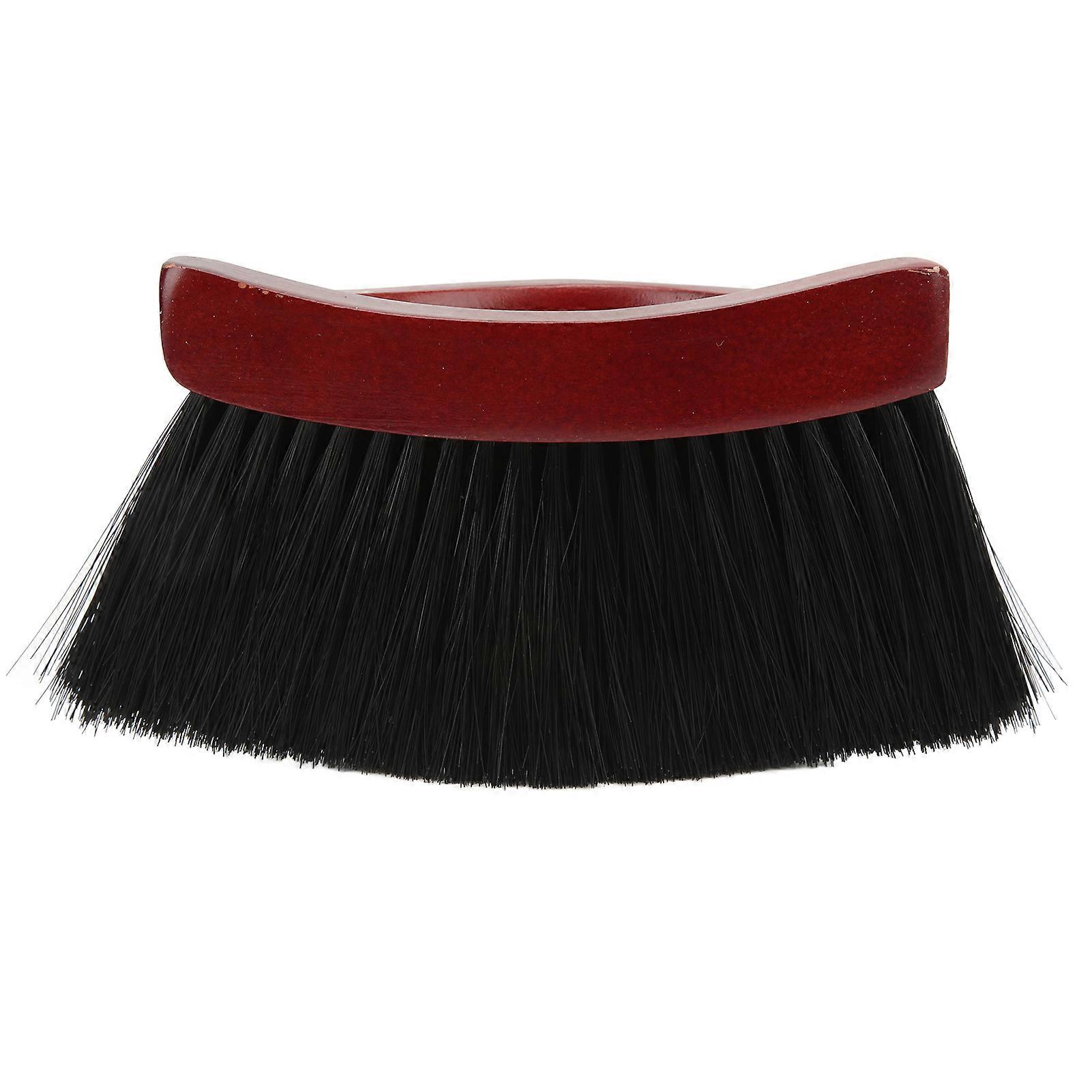 Pool Table Brush Soft Bristles Ergonomic Handle Arc Shaped Billiard Table Cleaning Brush for Rail Corner Felt Cloth