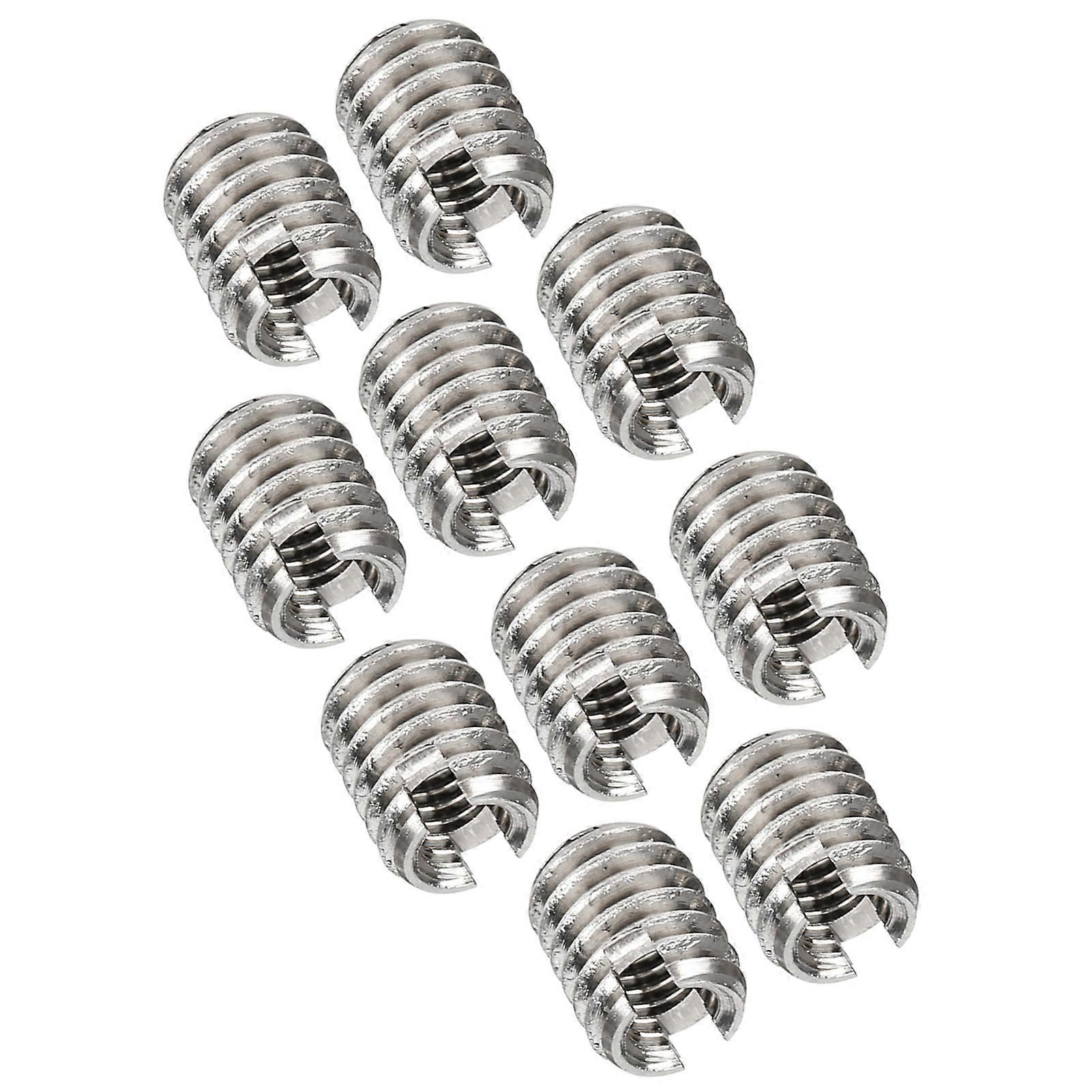 10Pcs Repair Nut Insert Reducing Socket Stainless Steel Slotted Thread Conversion Tool