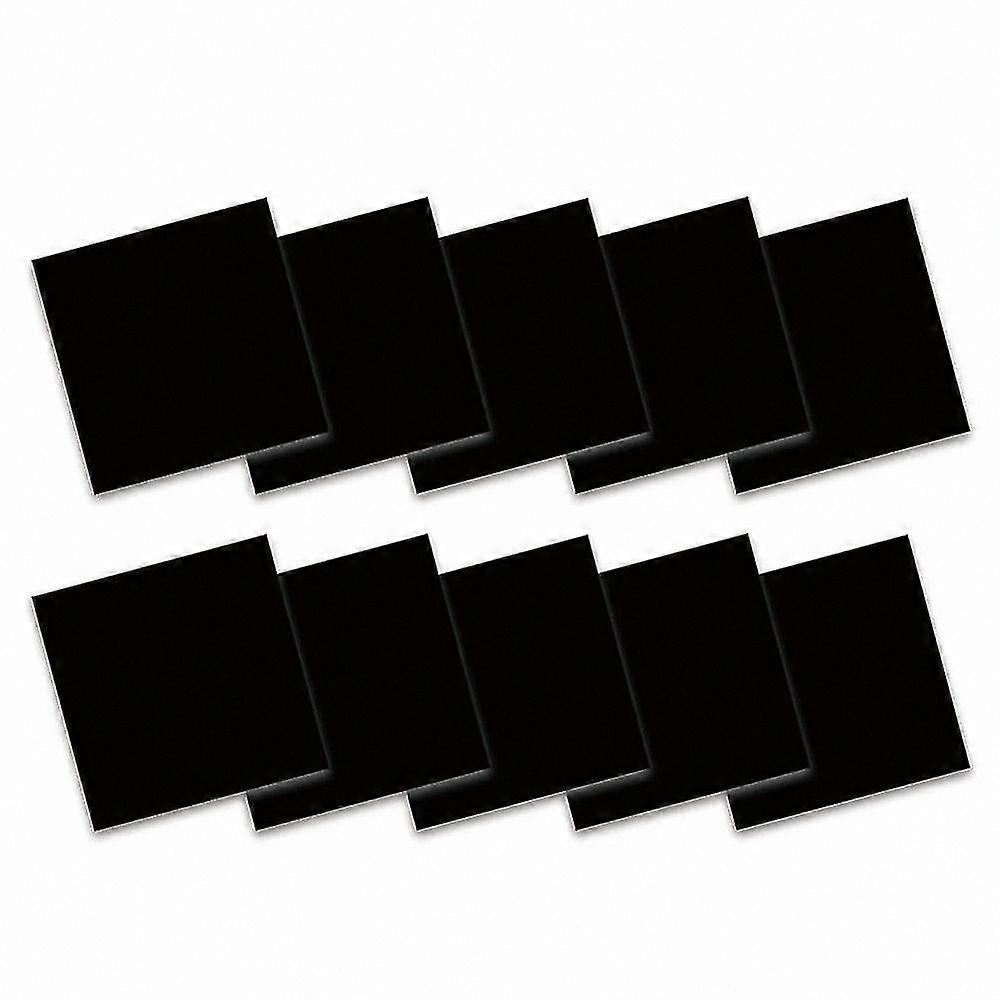 Solid Black Infusible Transfer Sheets, 10 Pack 12x12 Inch Pre-Printed Sublimation Paper for Crafting