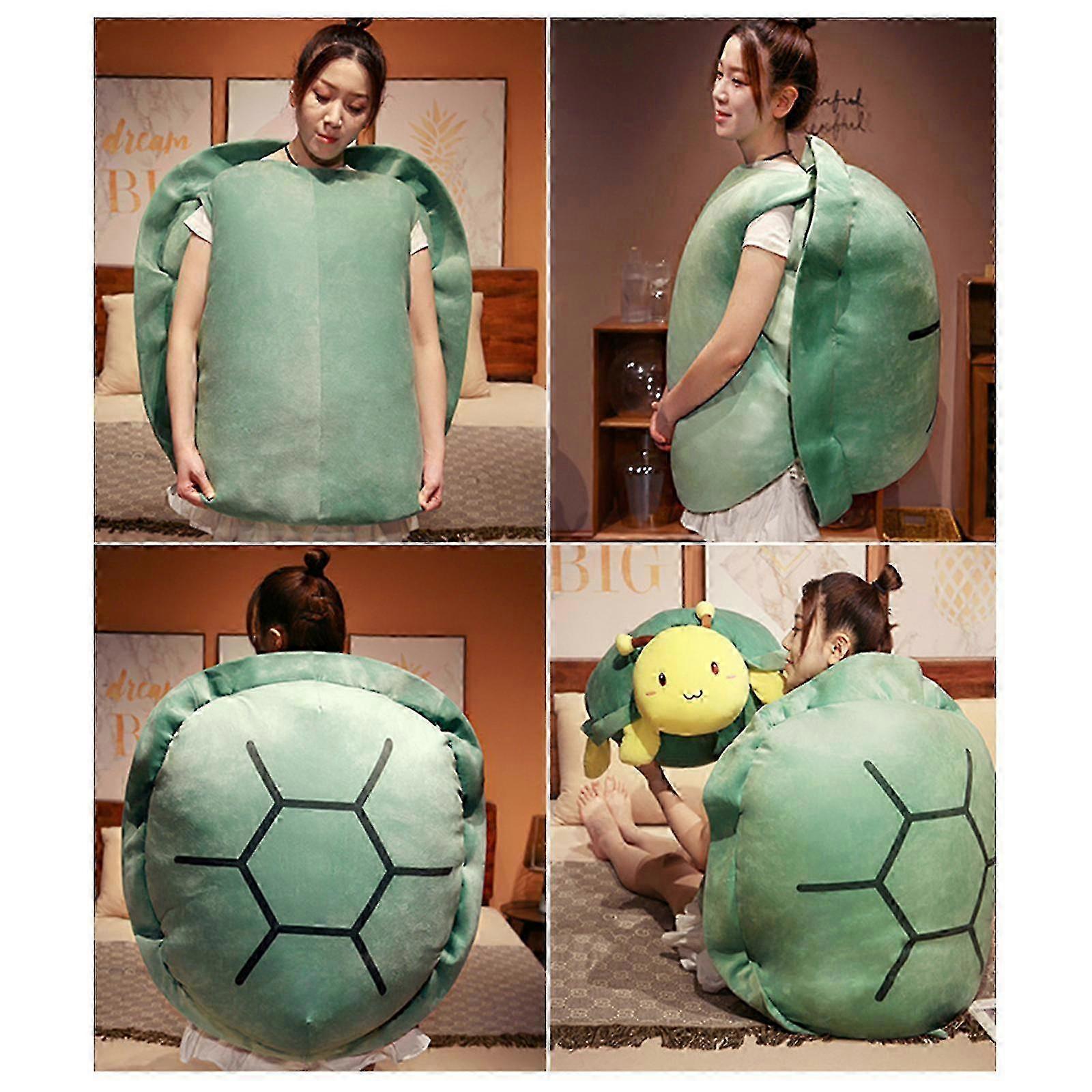 Turtle Shell Plush Doll Wearable Turtle Shell Pillows Costume Plush Toy