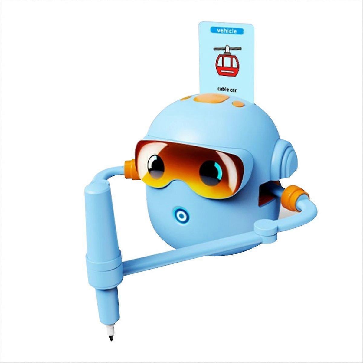 Educational Drawing Robot for Kids Interactive Learning Toy Blue