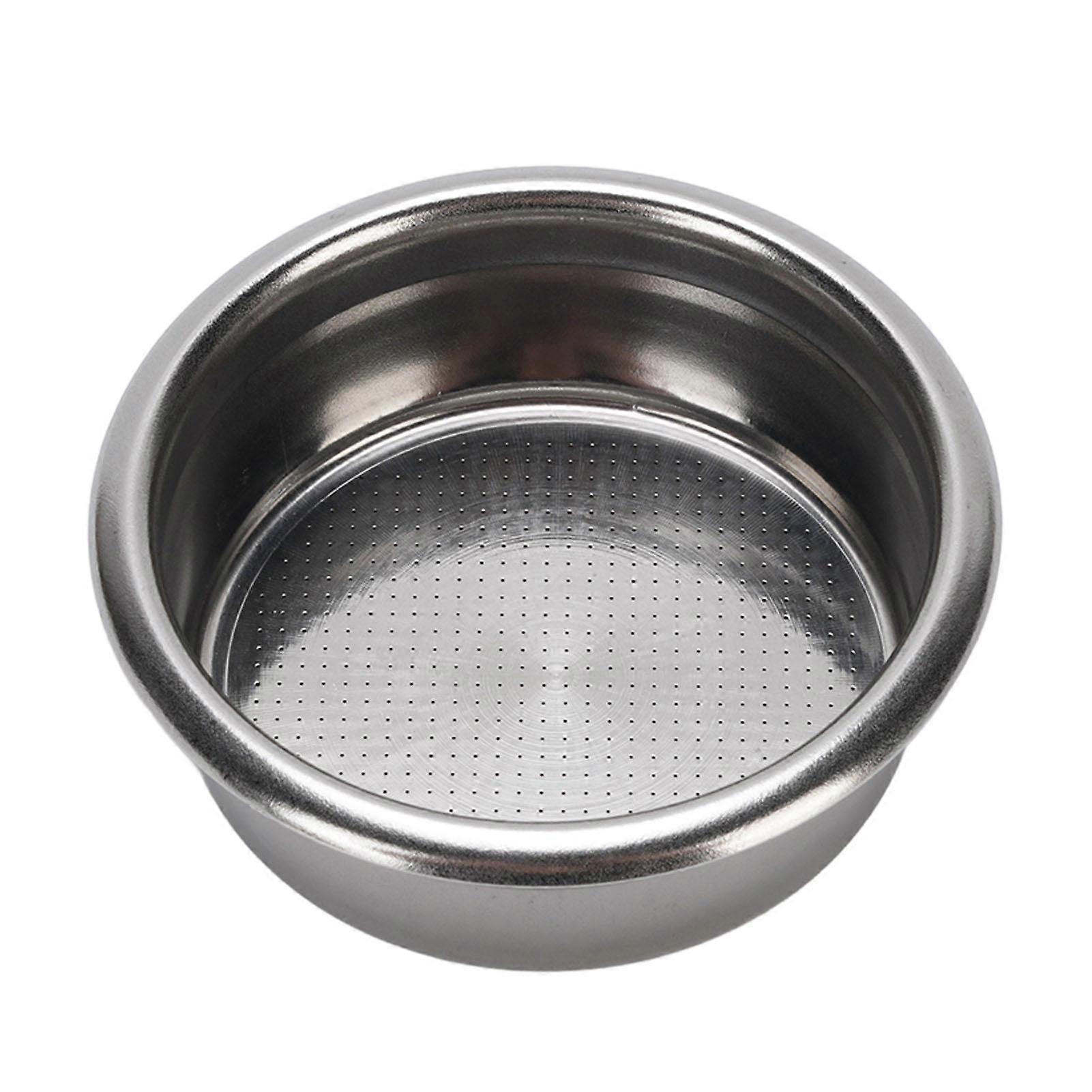 58mm Portafilter Basket Coffee Filter Single Layer Non Pressurized Filter Basket 304 Stainless