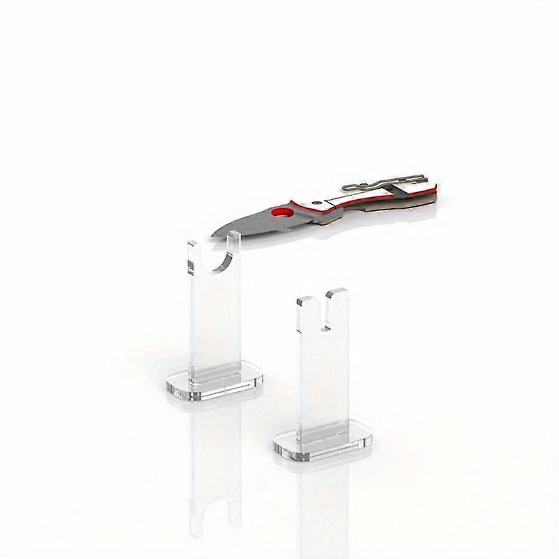1 Set Acrylic Display Stand Knives Holder Cutter Display Holder Collection Rack Transparent Cutter Holder Knives Collection Display