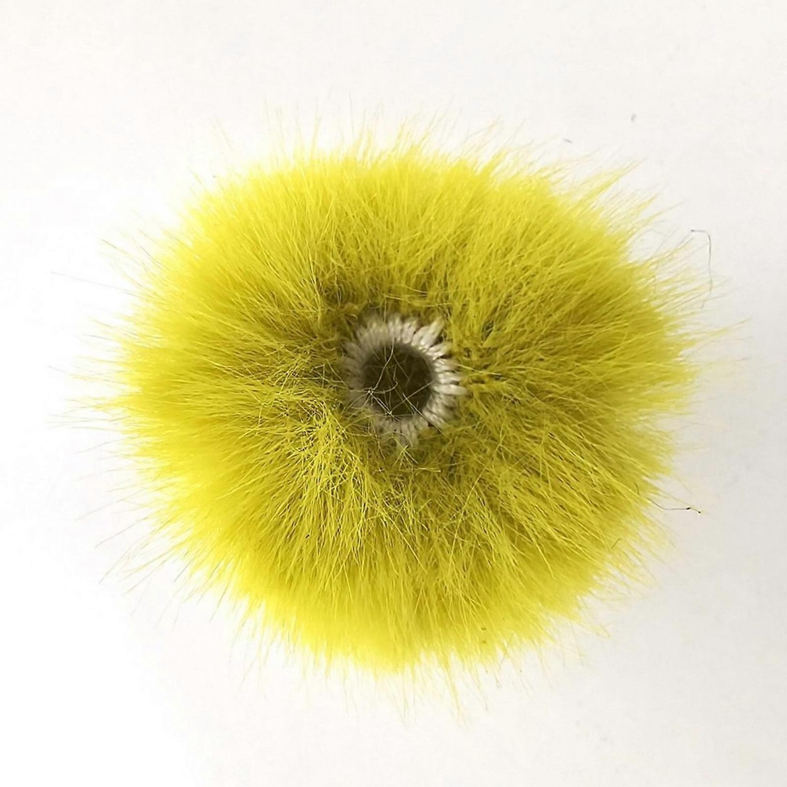 Profesjonelt frontrutedeksel for lavalier mikrofon, erstatning krage mikrofon frontrute muff lodne mikrofon tilbehør gul