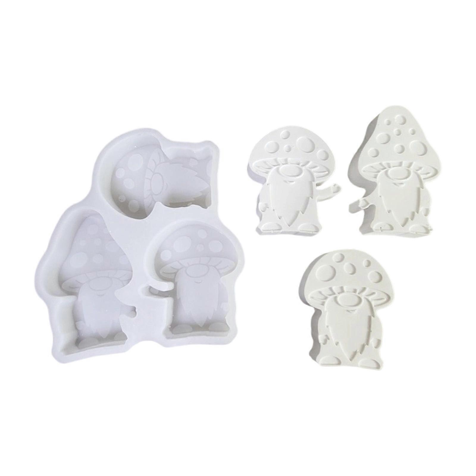 Silicone Mushroom Molds Set Creative Candle Casting Tool Reusable Craft For Home And DIY Multicolor