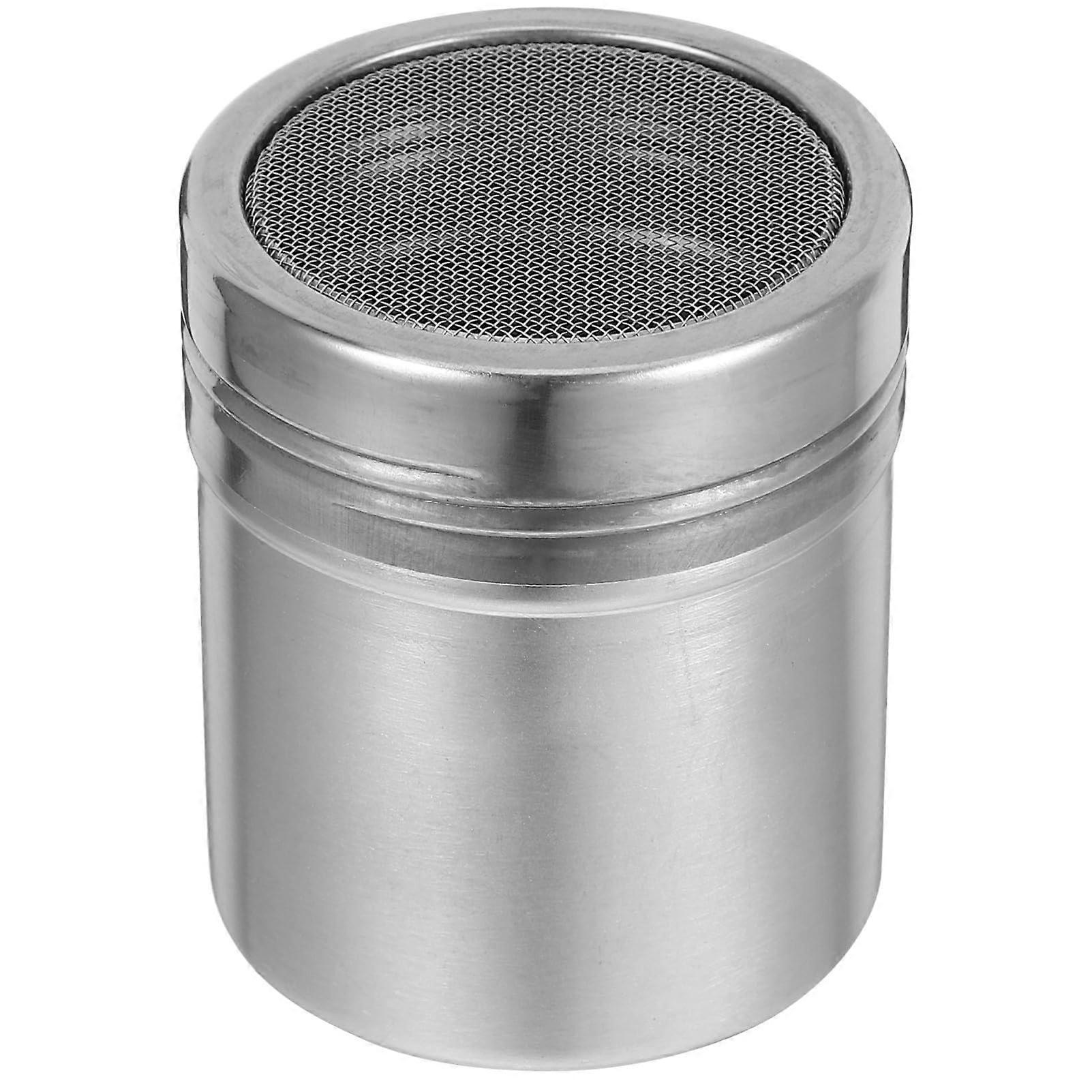 Stainless Steel Fine Mesh Cocoa Powder Shaker with Lid for Coffee, Chocolate, Sugar, Flour and Baking