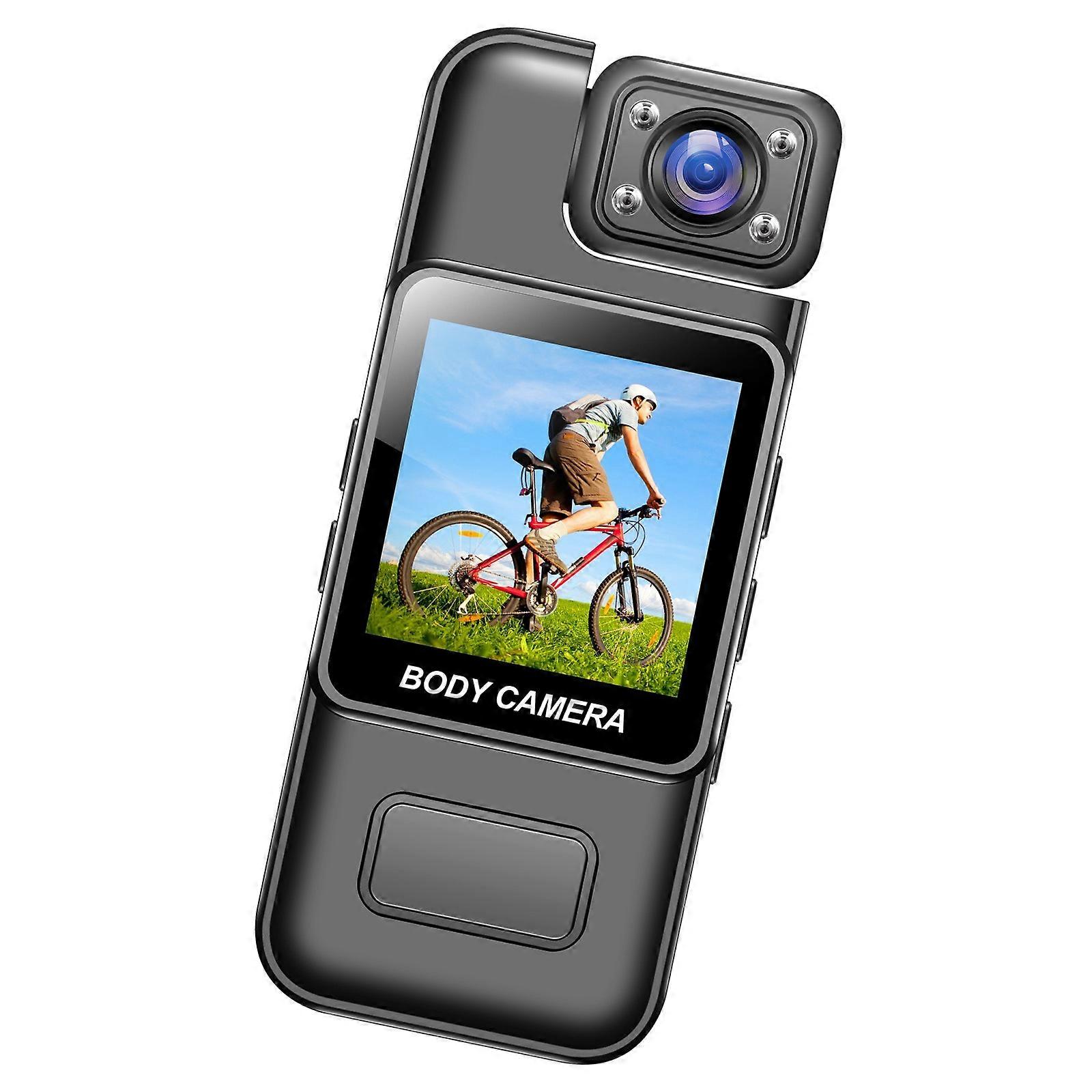 Clip On Body Camera Video 8 Hours Continuous Use External Memory Support For Field Operations Multicolor