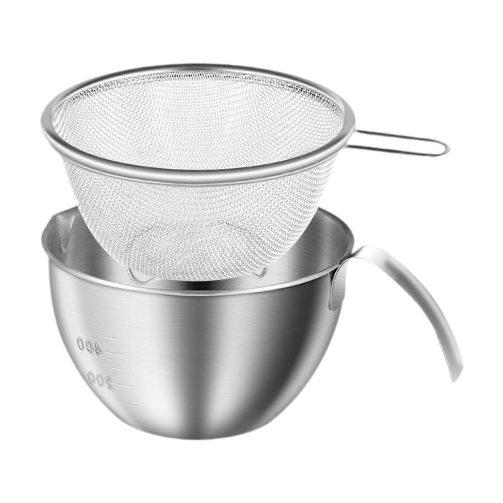Stainless Steel Pasta Spaghetti Rice Strainer Colander with Basin for Kitchen Draining