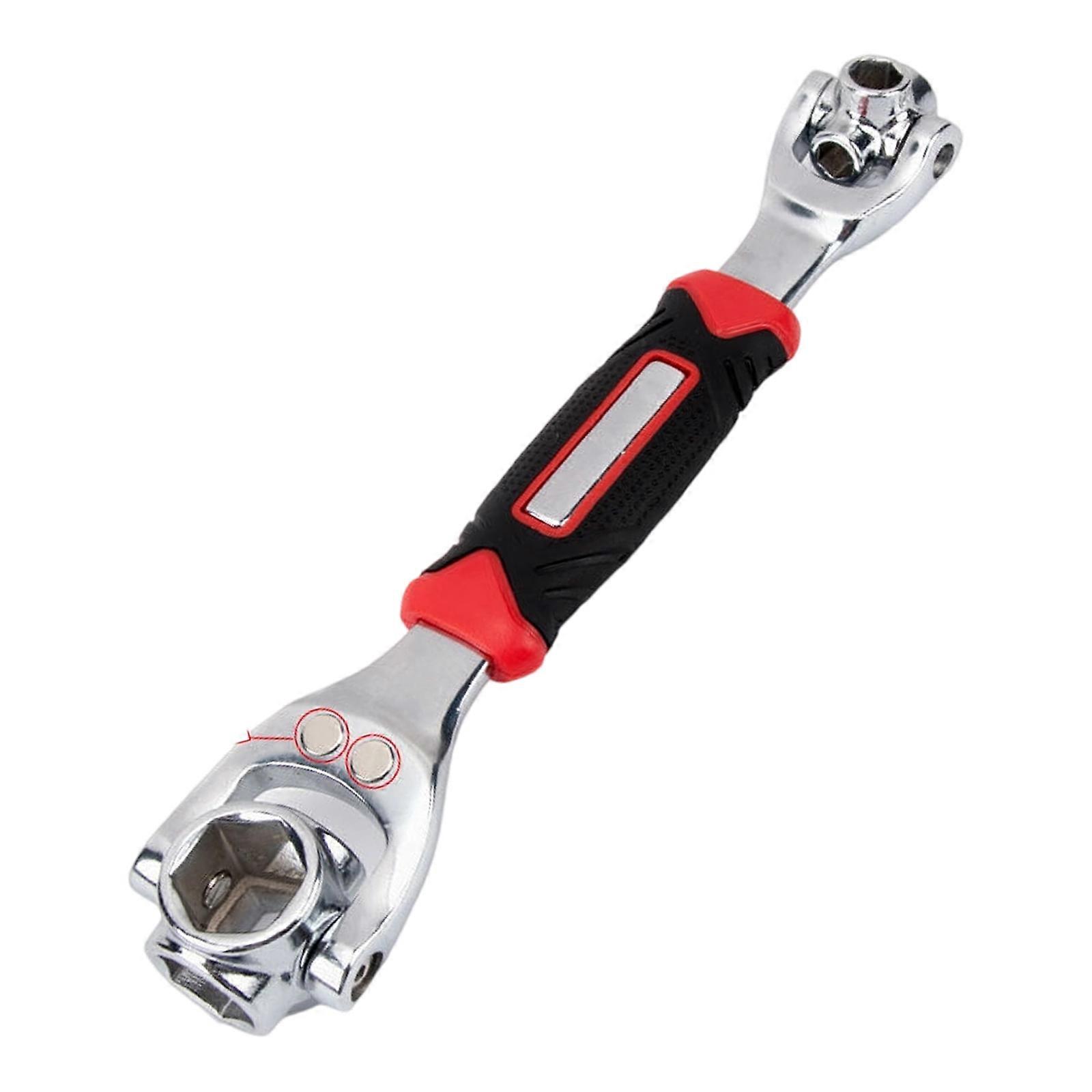 360 Degee Rotating Socket Wrench Spanner Set 8 in 1 Corrosion Resistant Steel Fast Change Mechanism For Home Maintenance Multicolor