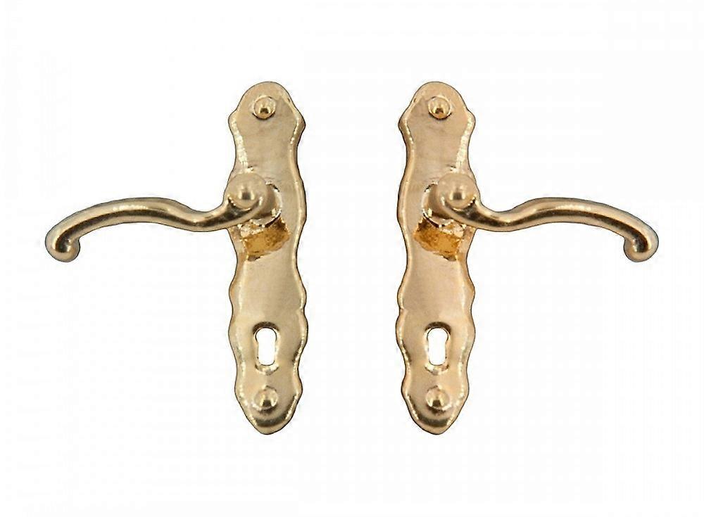 دمى البيت النحاس ليفر الباب يعالج ميني موندوس مصغرة المقابض باب الأثاث