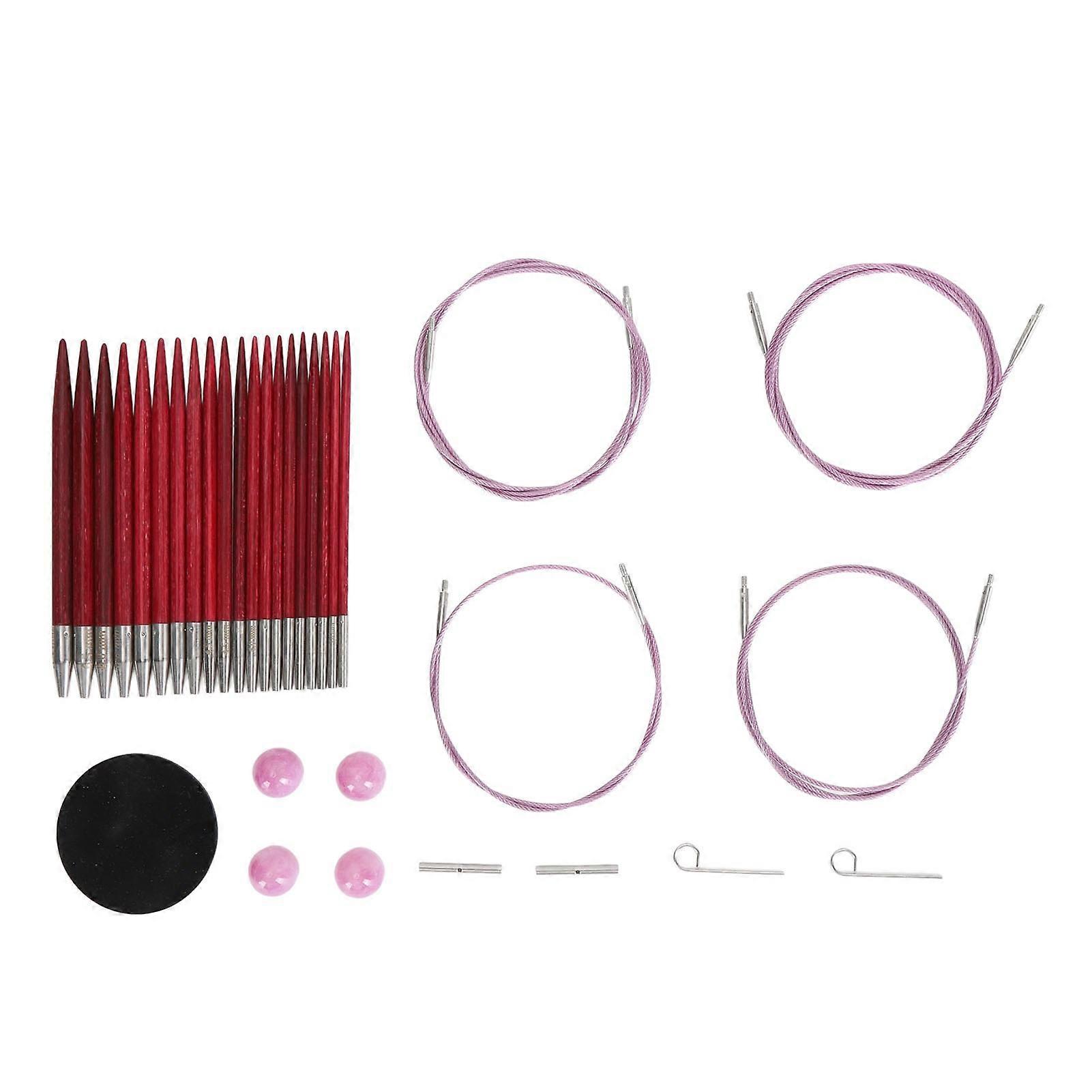 Circular Knitting Needles Set Removable Interchangeable Home Handicraft Crochet Needles