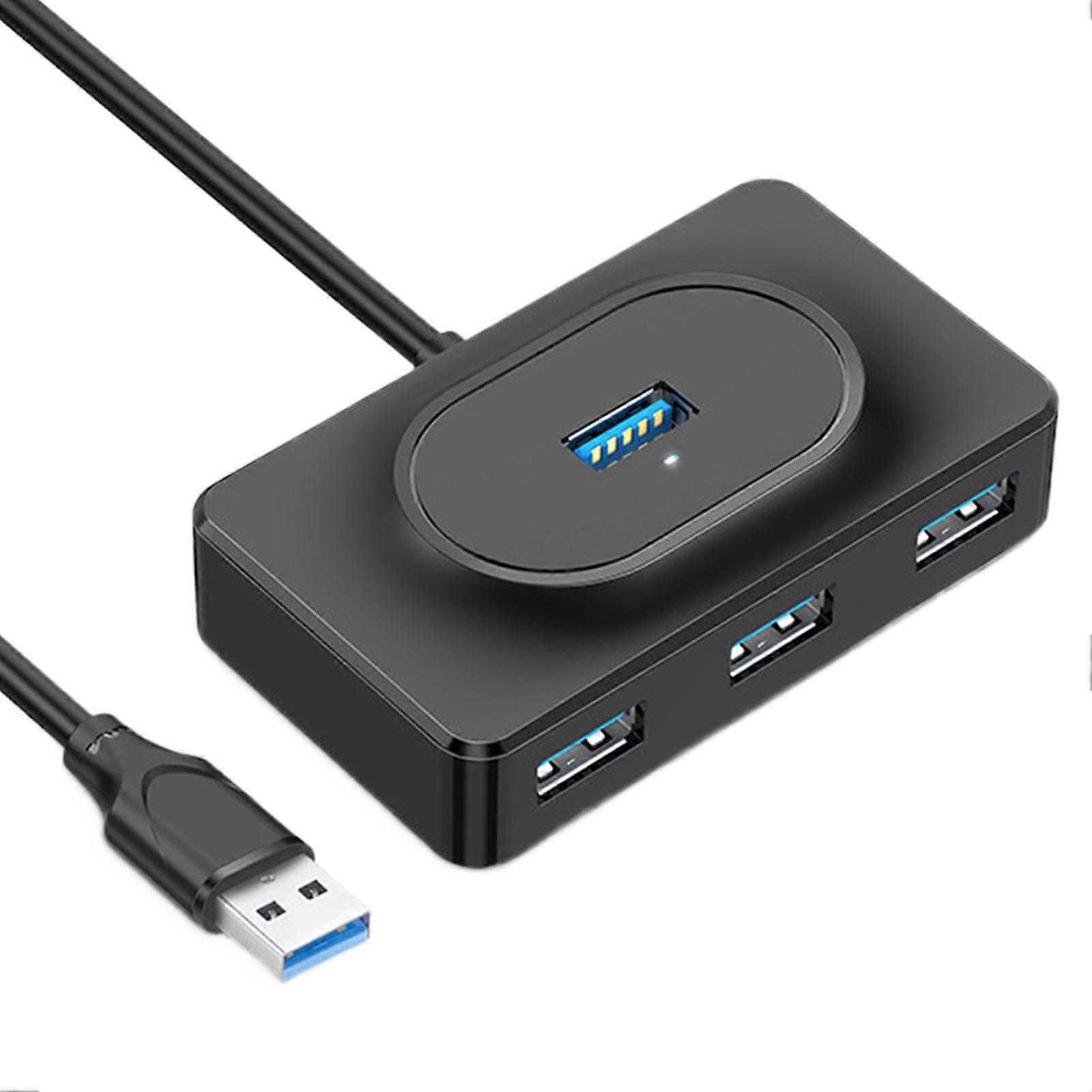 USB Hub 4 Port  Speed Slim Splitter Adapter for Laptop, Camera, Phone Data Transfer