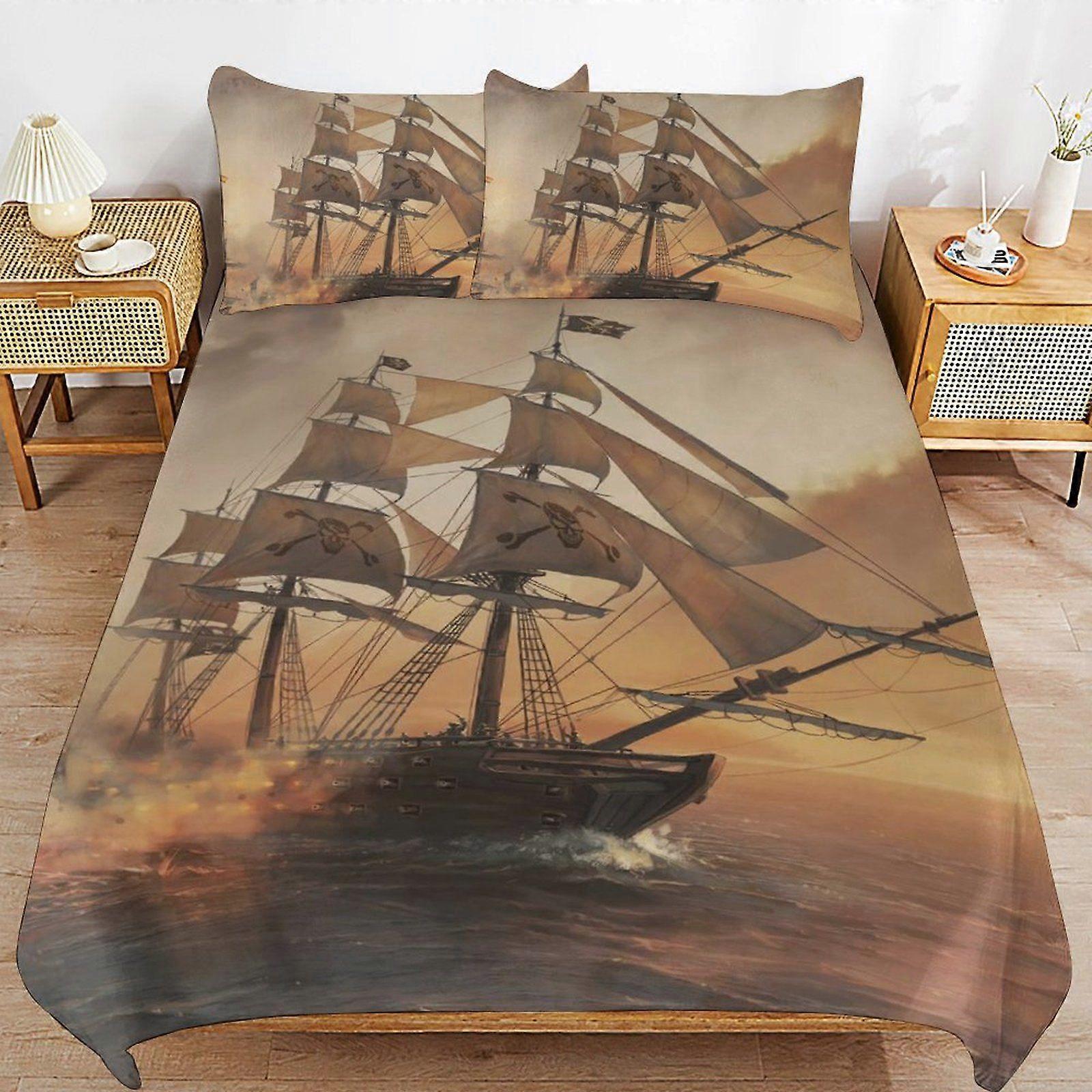 w491 Pirates of Dark Water Luxury Handling Daily Rest Machine Friendly Touch Durable Zip Duvet Cover Sets Performance m491