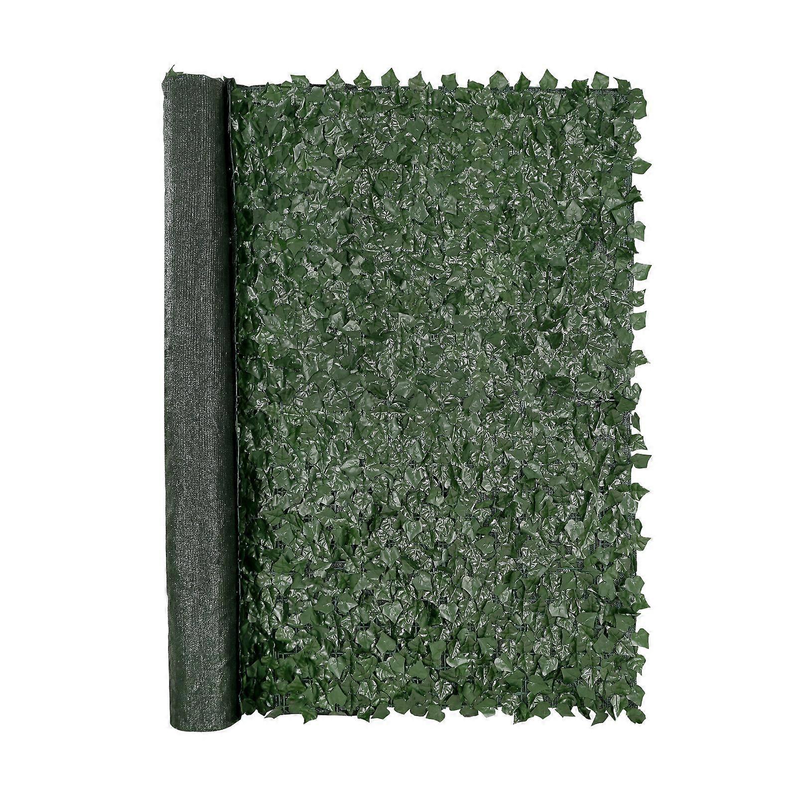 Ivy Privacy Fence, 96 x 72 in Artificial Green Wall Screen, Greenery Ivy Fence with Mesh Cloth Backing and Strengthened Joint
