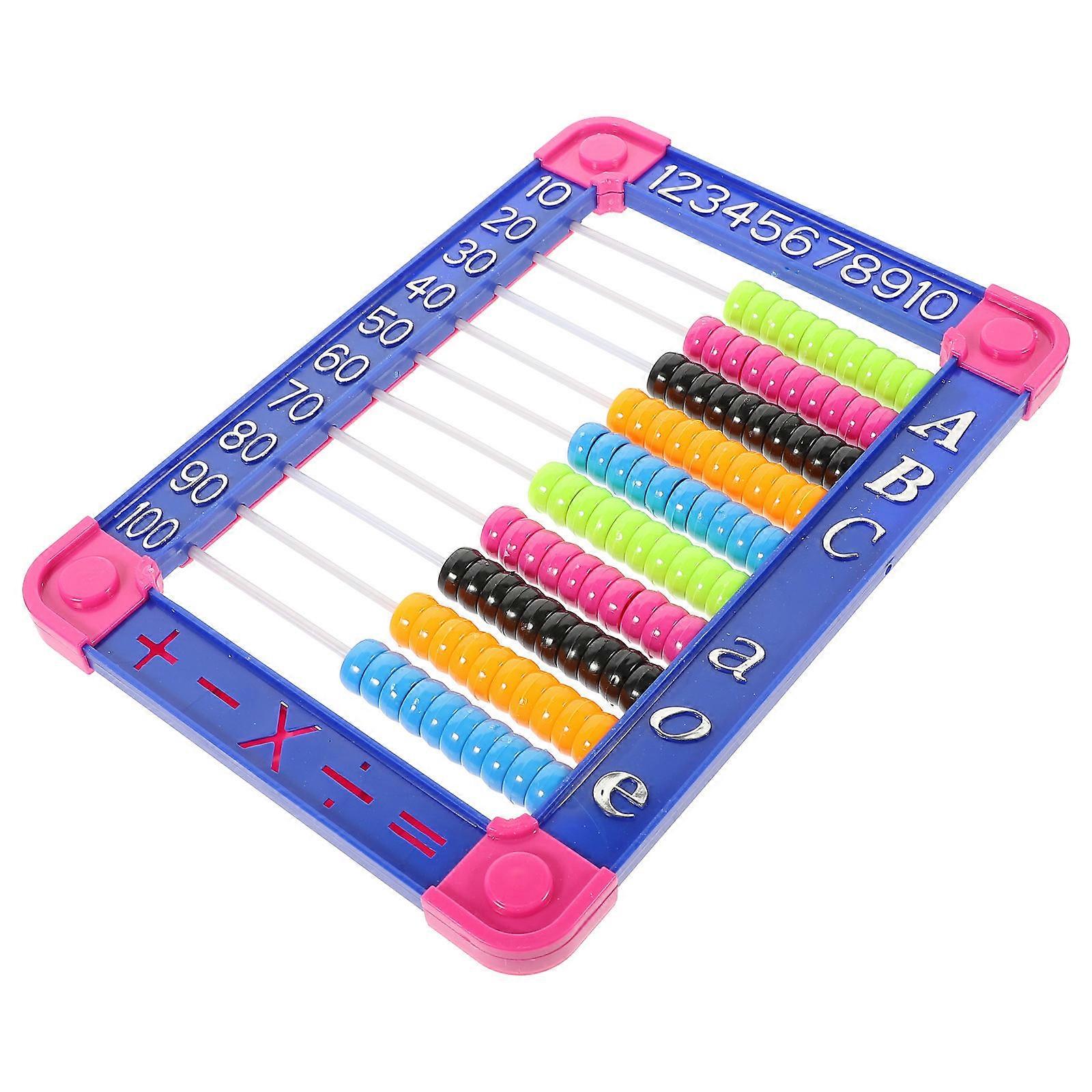 1pc Kid Abacus Arithmetic Abacus Math Educational Counting Toy (Random Color)