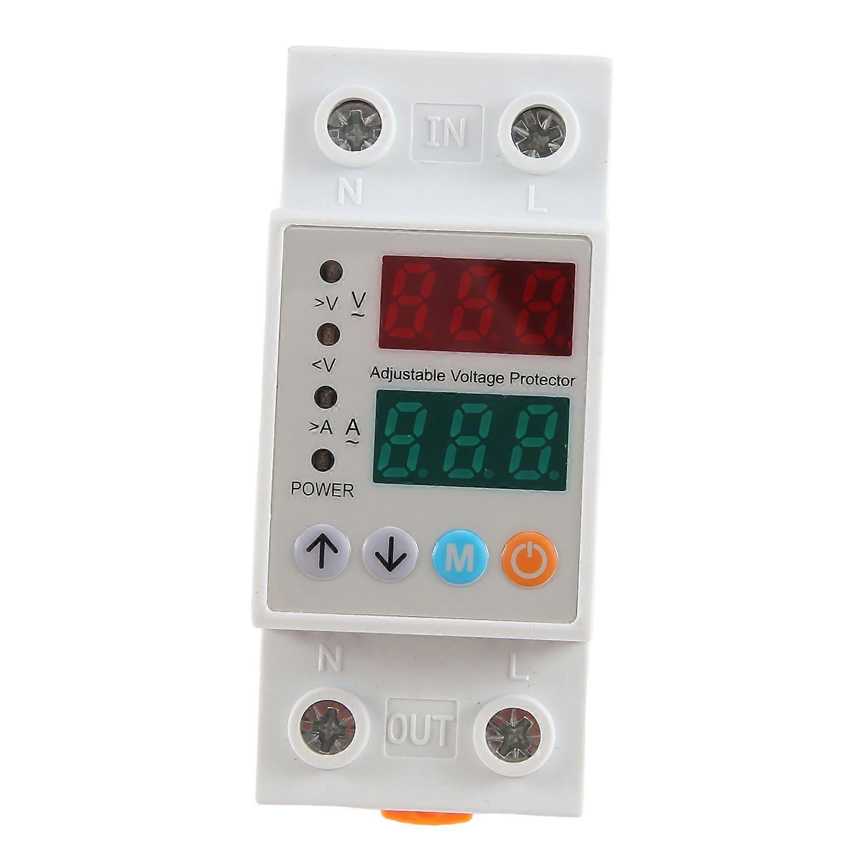 DIN-63AVAP Overvoltage Undervoltage Protector Self-returning Voltage Overload Current Limiting Auto