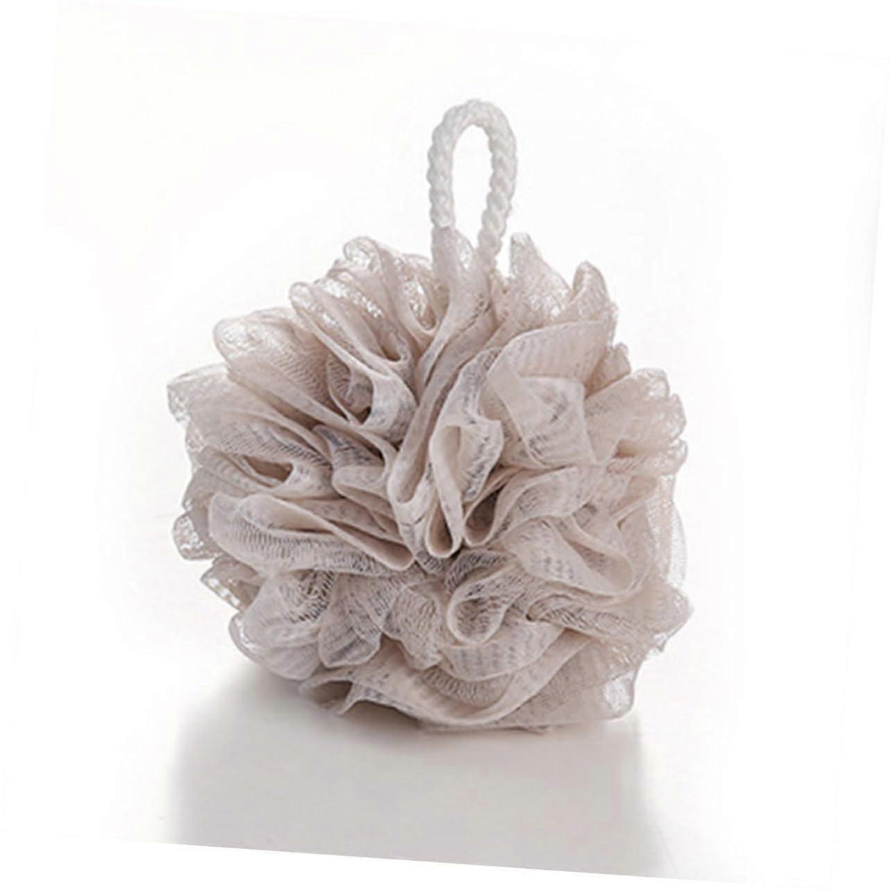 Bath Sponge Pouf 4 Pack Large Mesh Shower Balls for Body Exfoliation Soft for All Skin Types