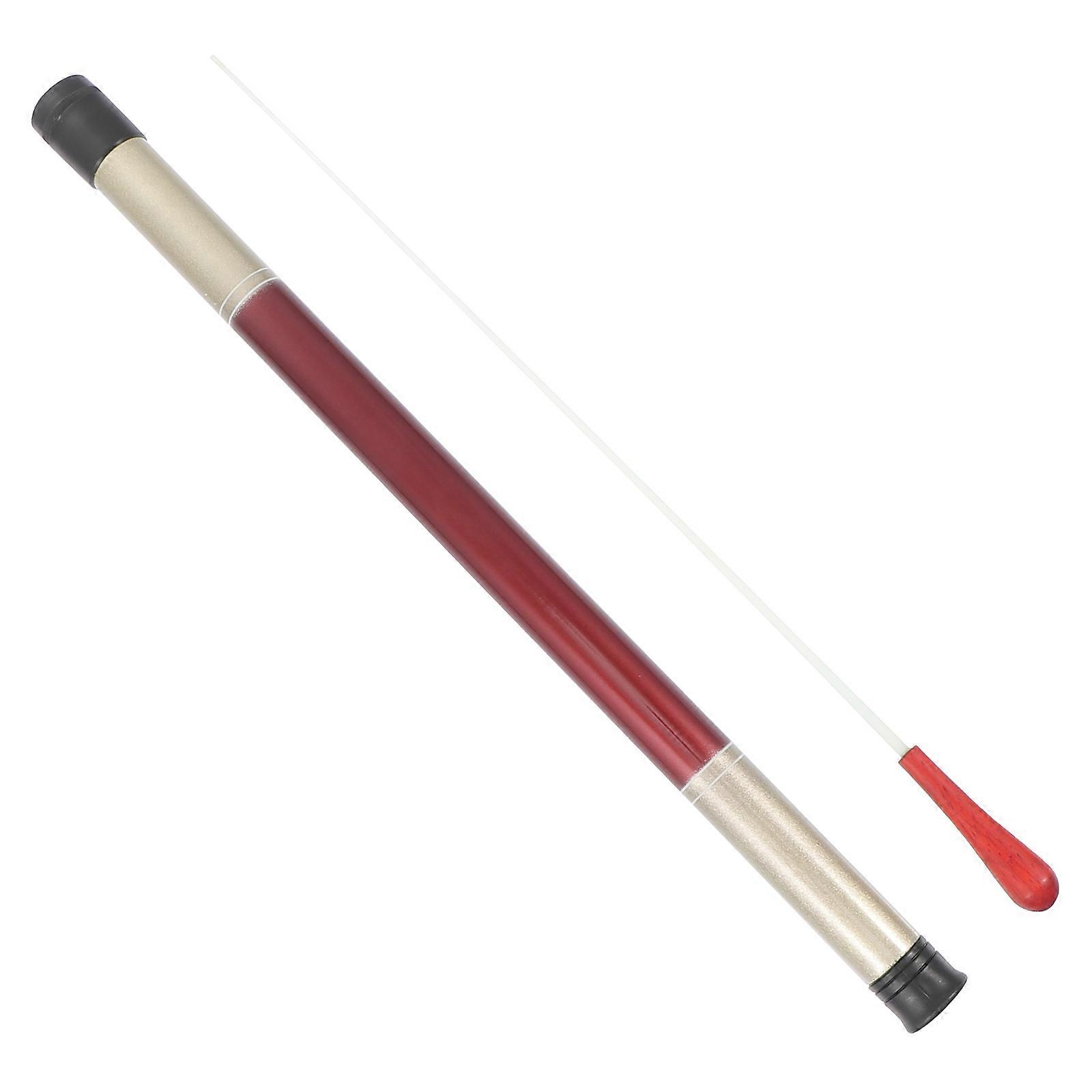 Portable Music Conductor Baton 2Pcs For Show Performance Dark Red 39x1.6x1.6cm Superb Workmanship
