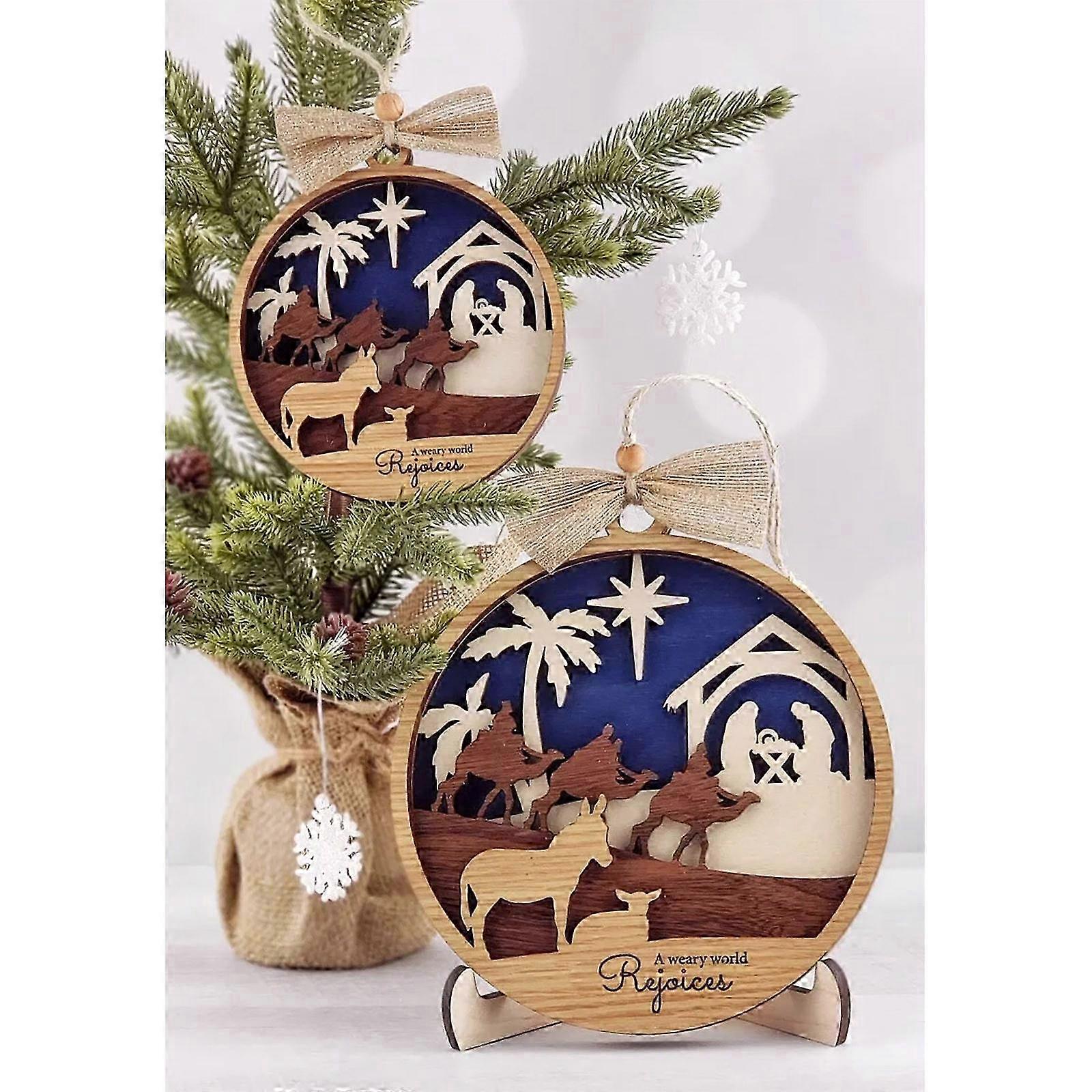 Nativity scene Christmas ornament for tree with complete set