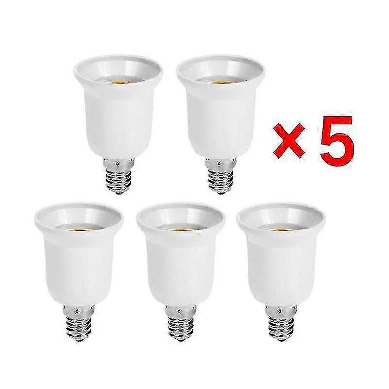 5pcs E14 To E27 Adapter Conversion Socket Plastic Fireproof Converter High Quality Material f74