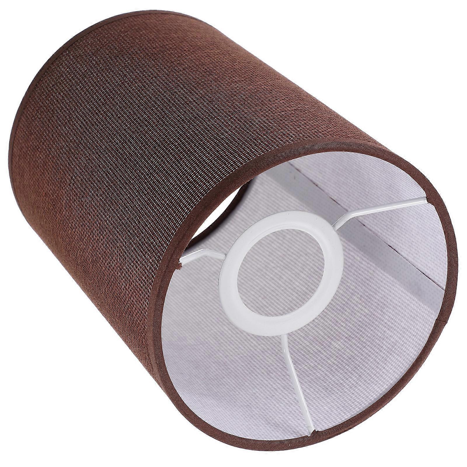 Table Lamp E27 Light Socket Coffee Round Lampshade Decorative Cover