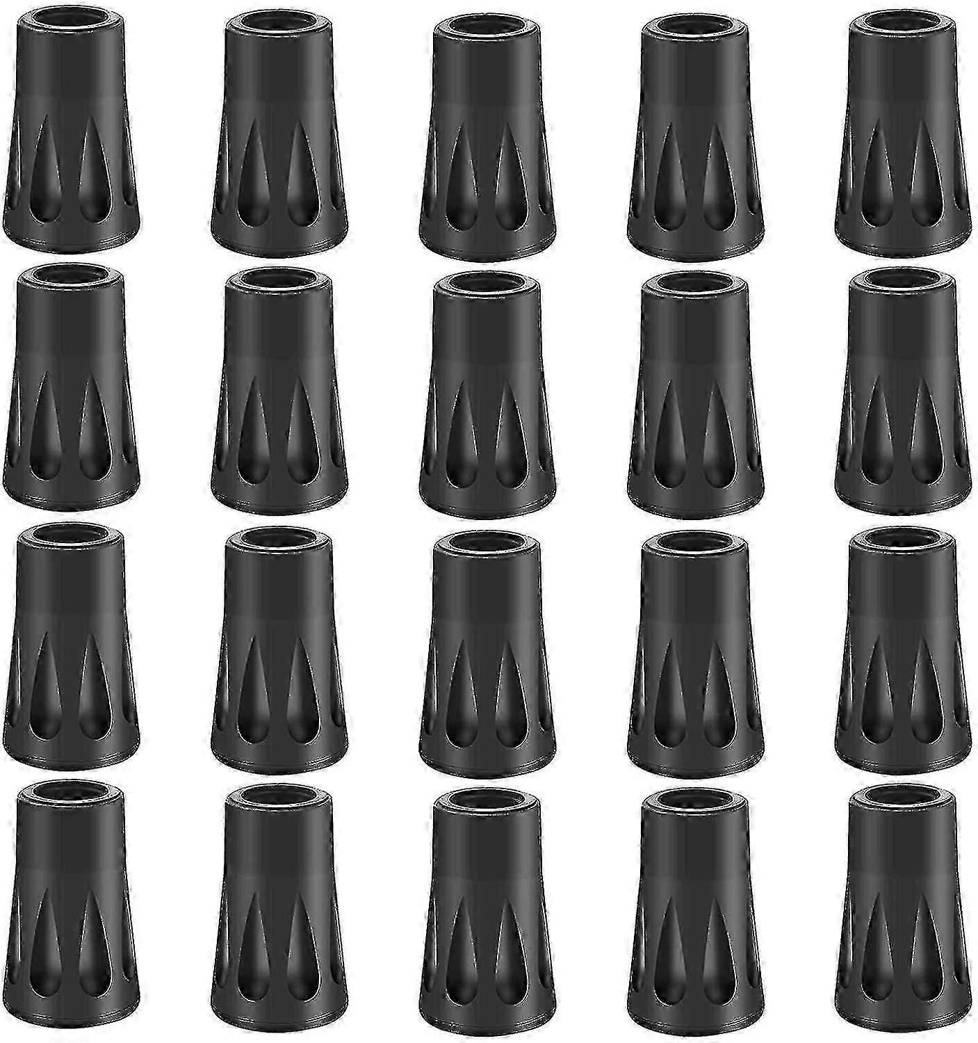 20 Pack Rubber Buffer Pads for Hiking/Nordic Walking Poles Replacement Set