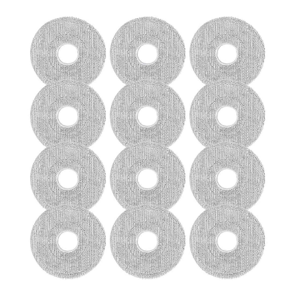 12PCS Mop Cloth Pads for 5C / OV42CN Sweeping Robot Replacement Parts Washable Mopping Pads